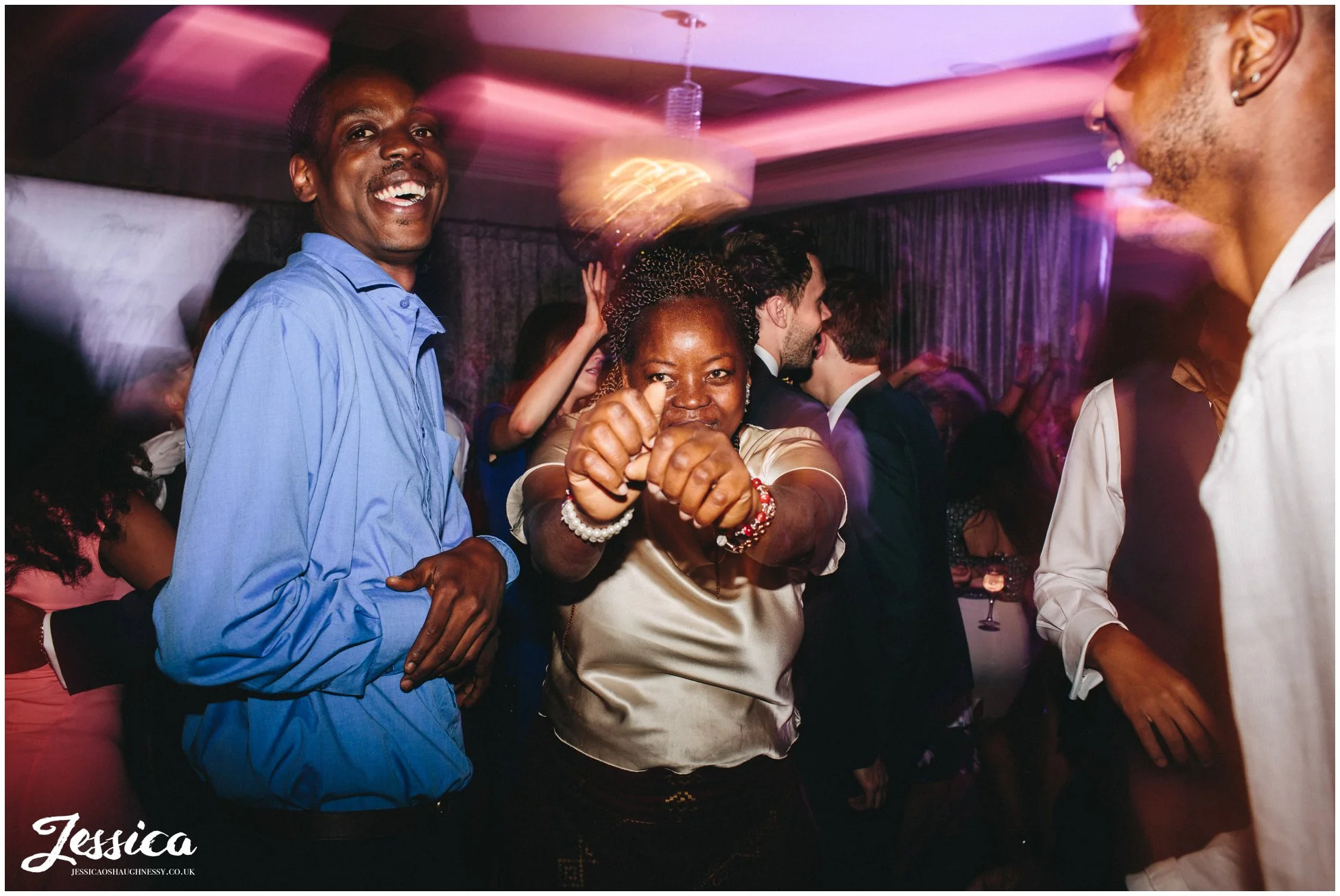 guests dancing at merrydale manor in cheshire
