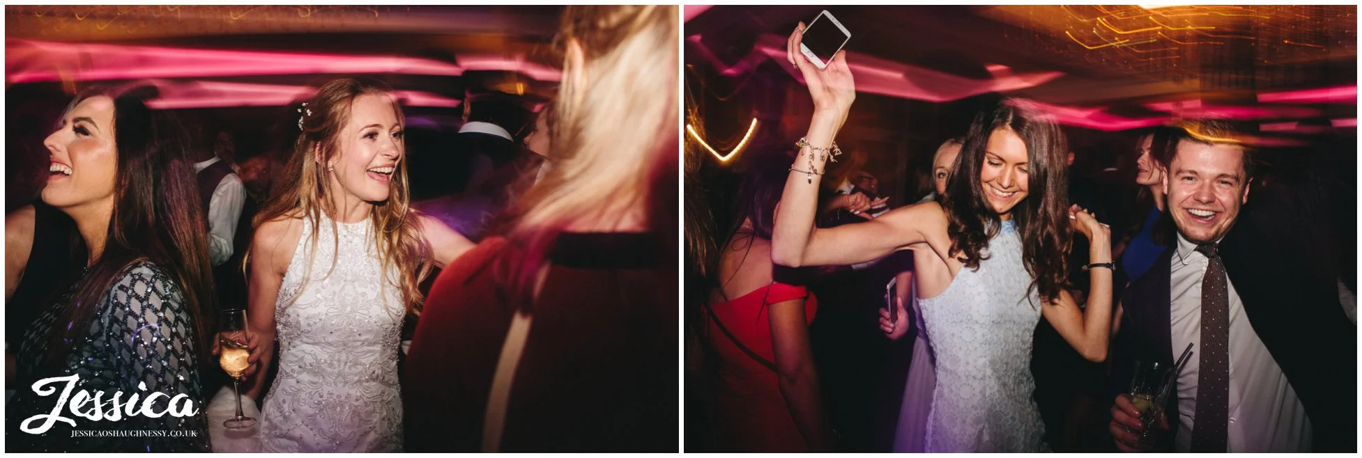 merrydale manor in cheshire - bride dances with her guests