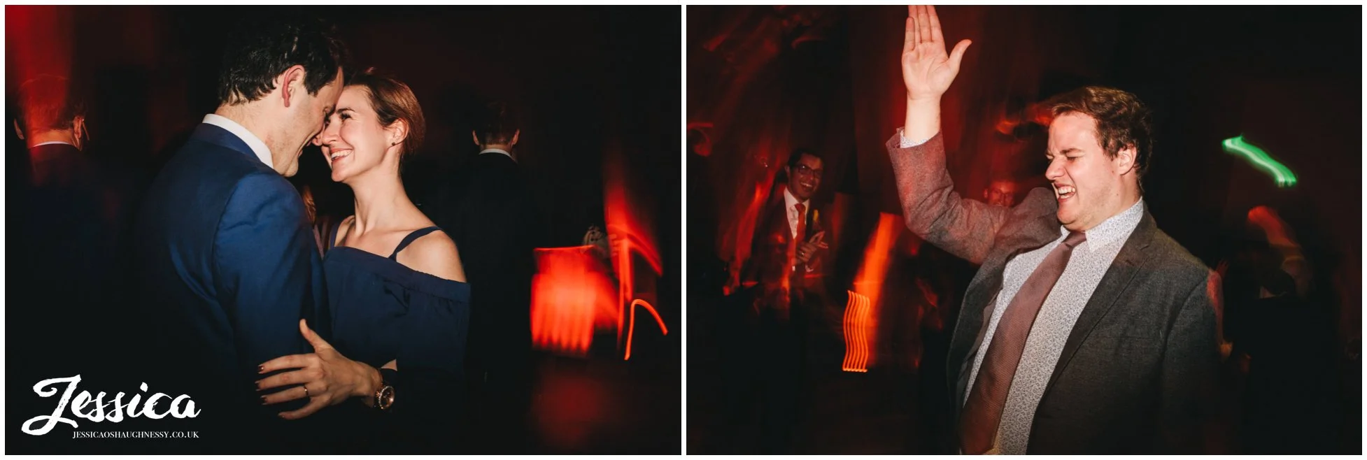 couple get close on the dancefloor
