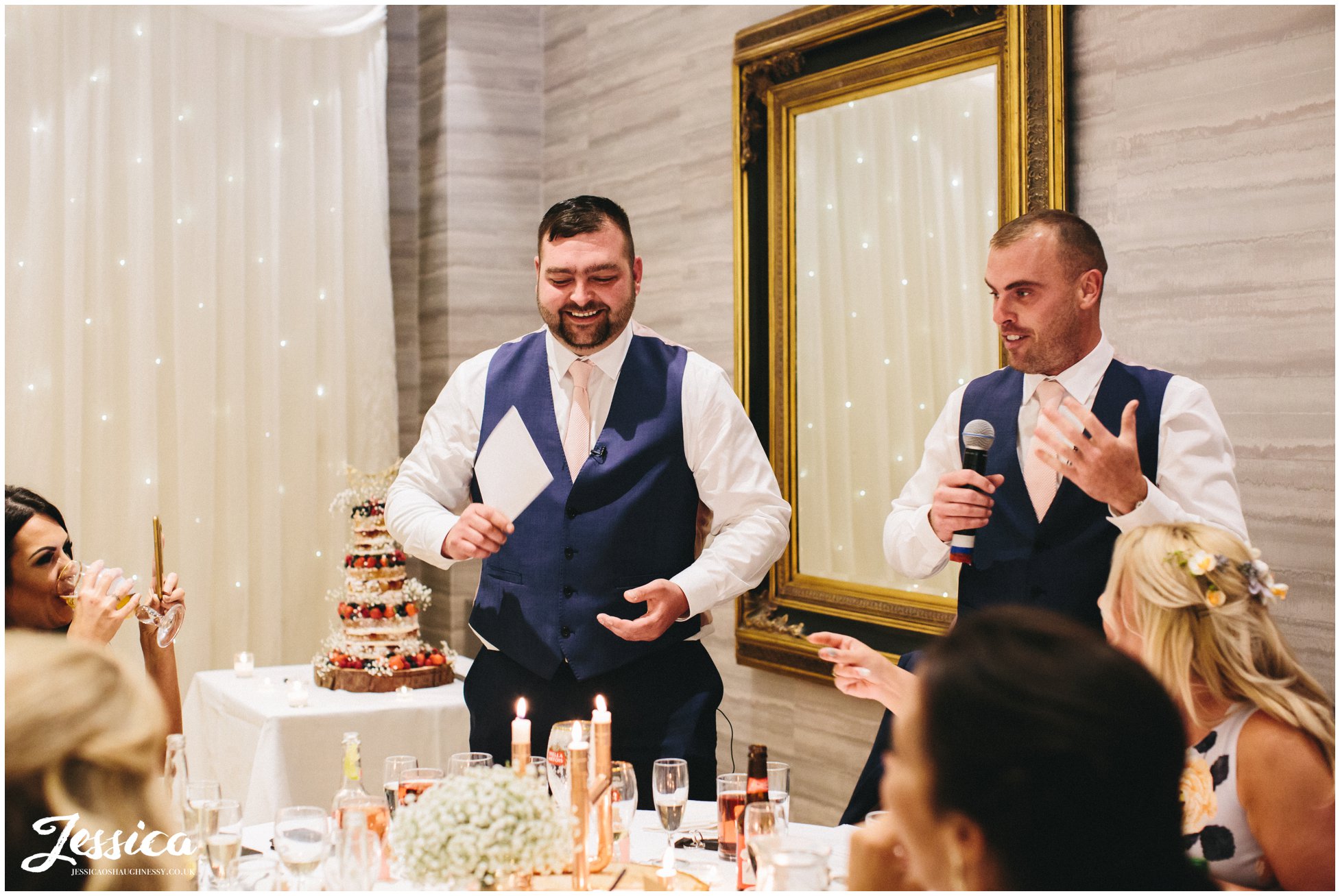 the best men give their speech at brook hall hotel