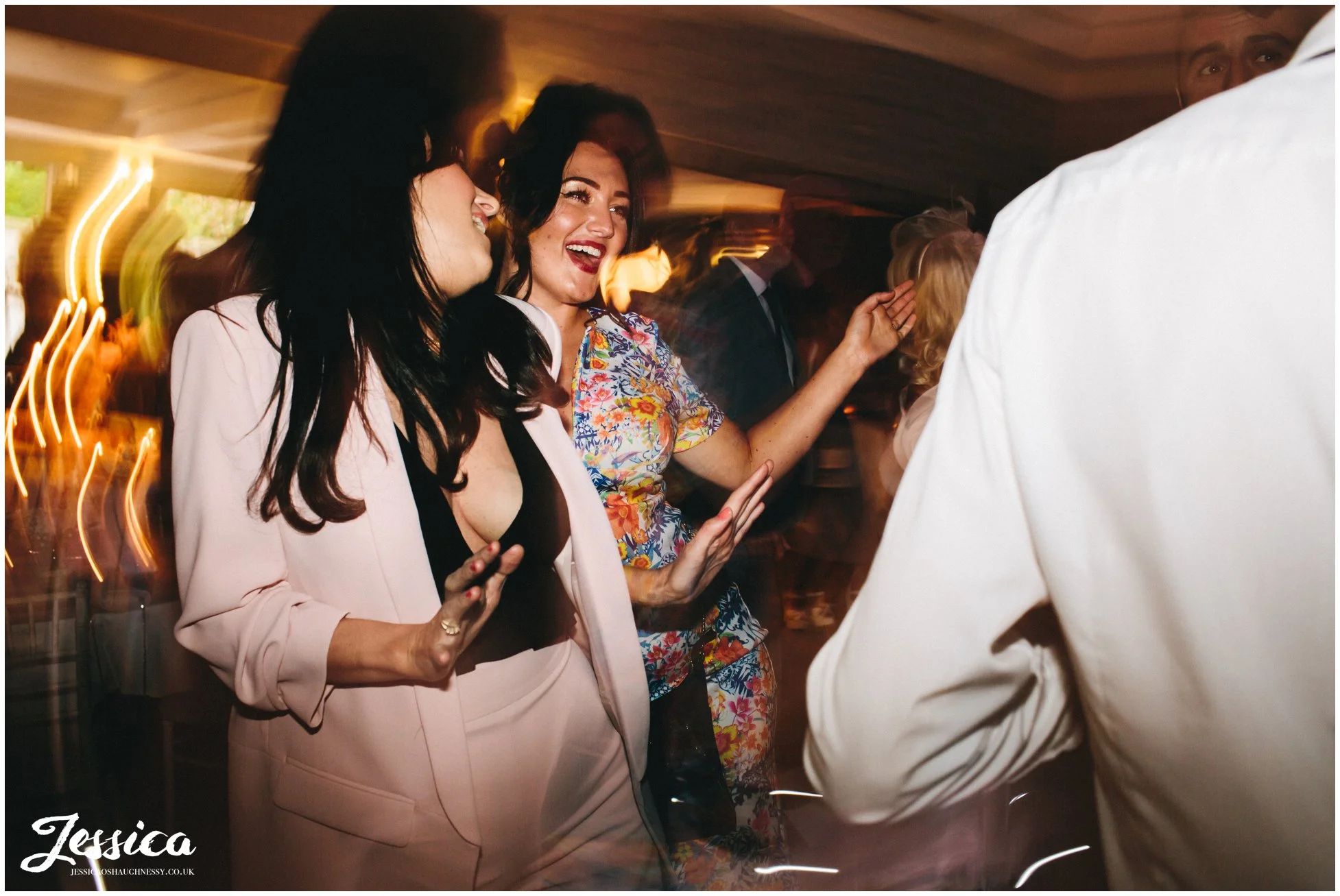wedding guests dance at a wirral wedding