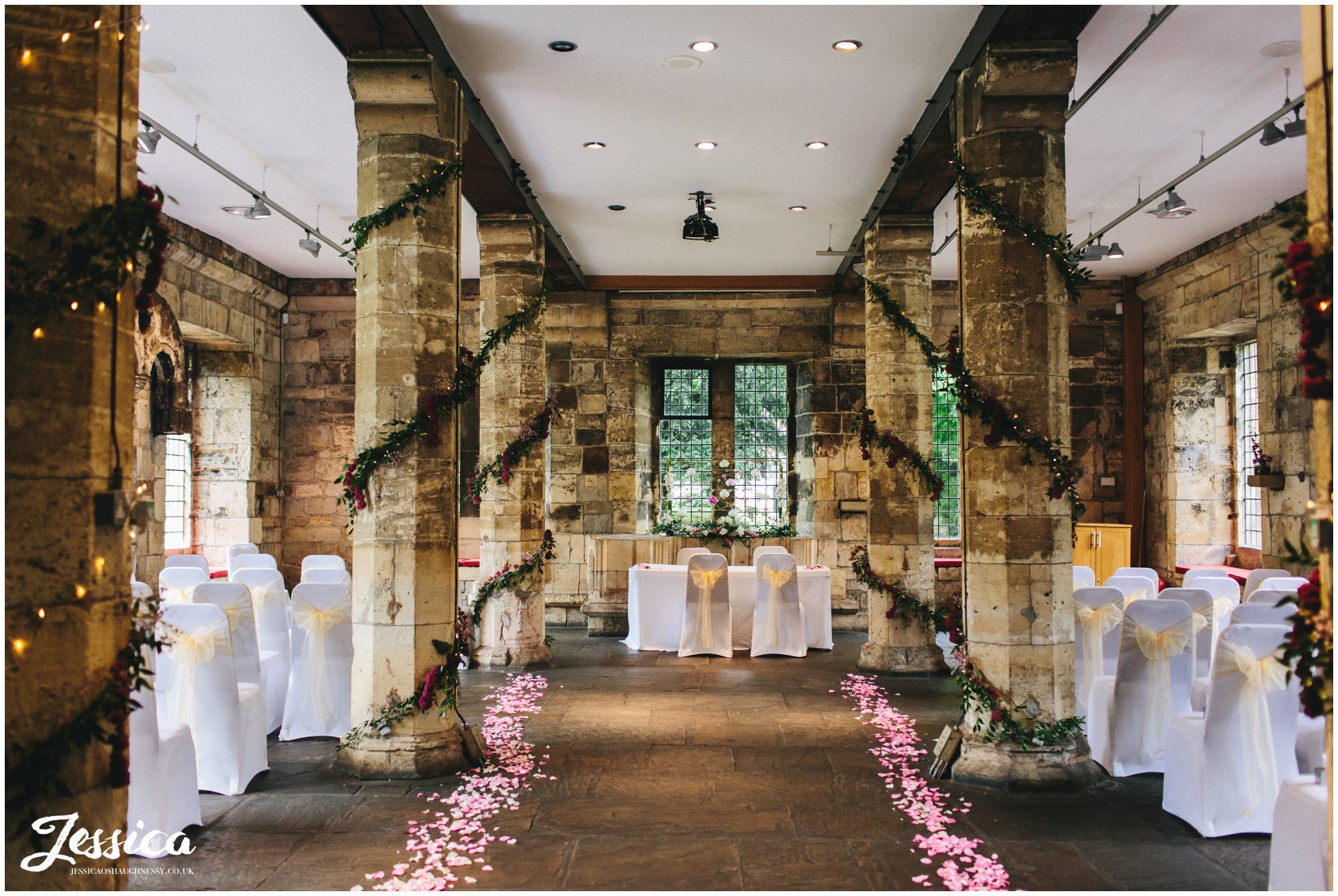 the hospitium in york, dressed for the wedding