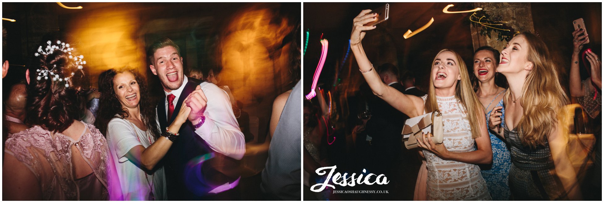 wedding guests dance at the hospitium in york