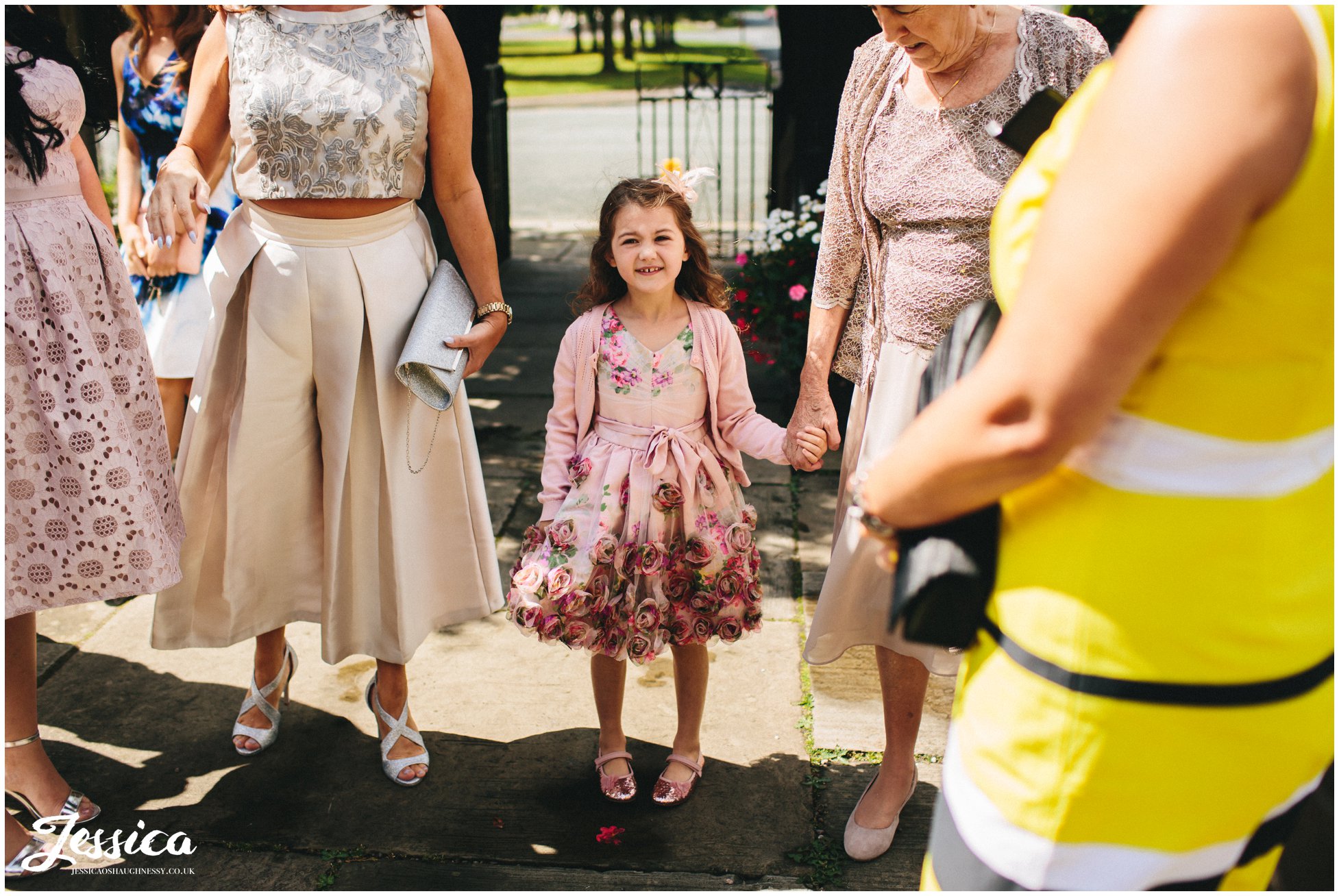 little girl dresses ready for the wedding