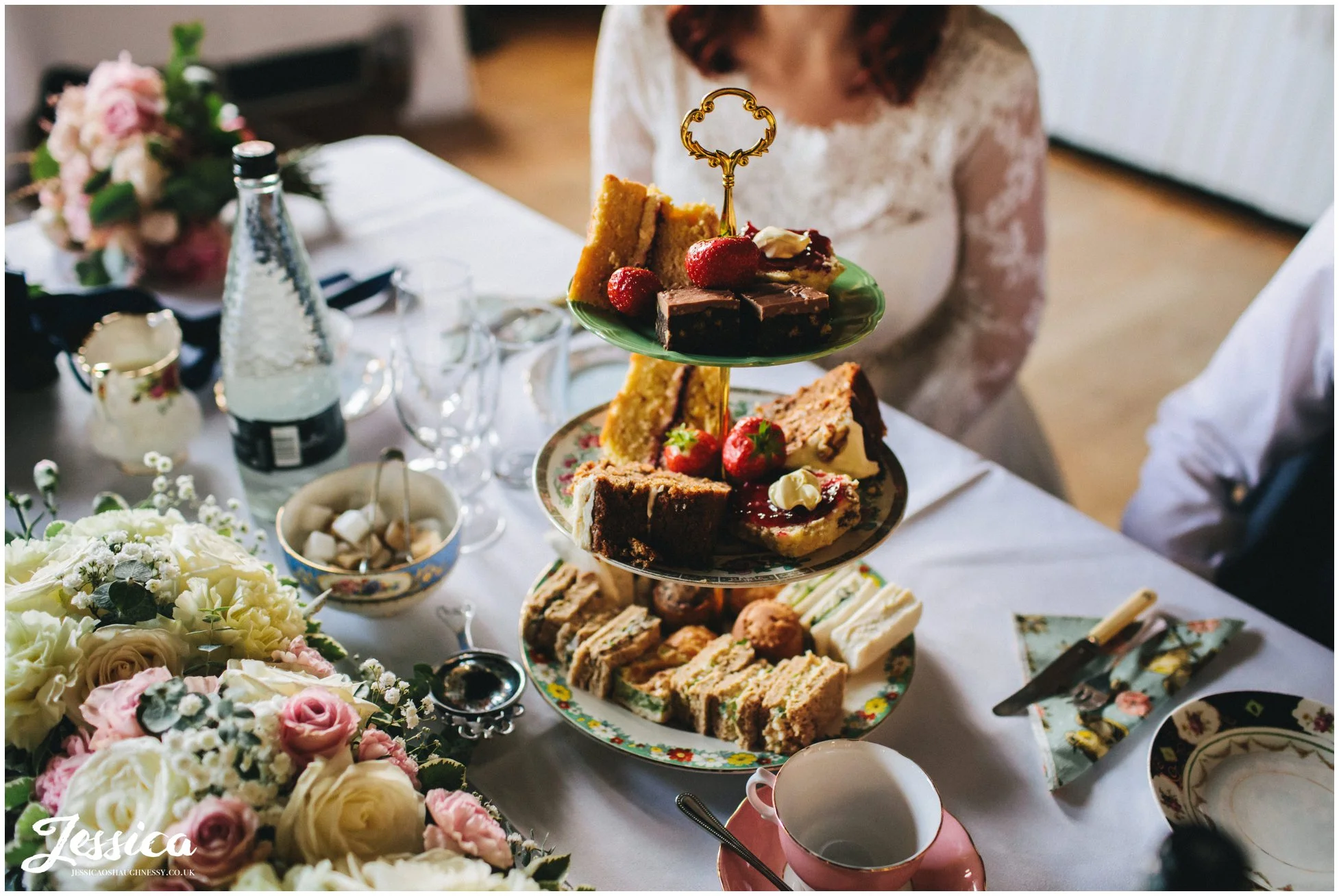 afternoon tea is served to the top table