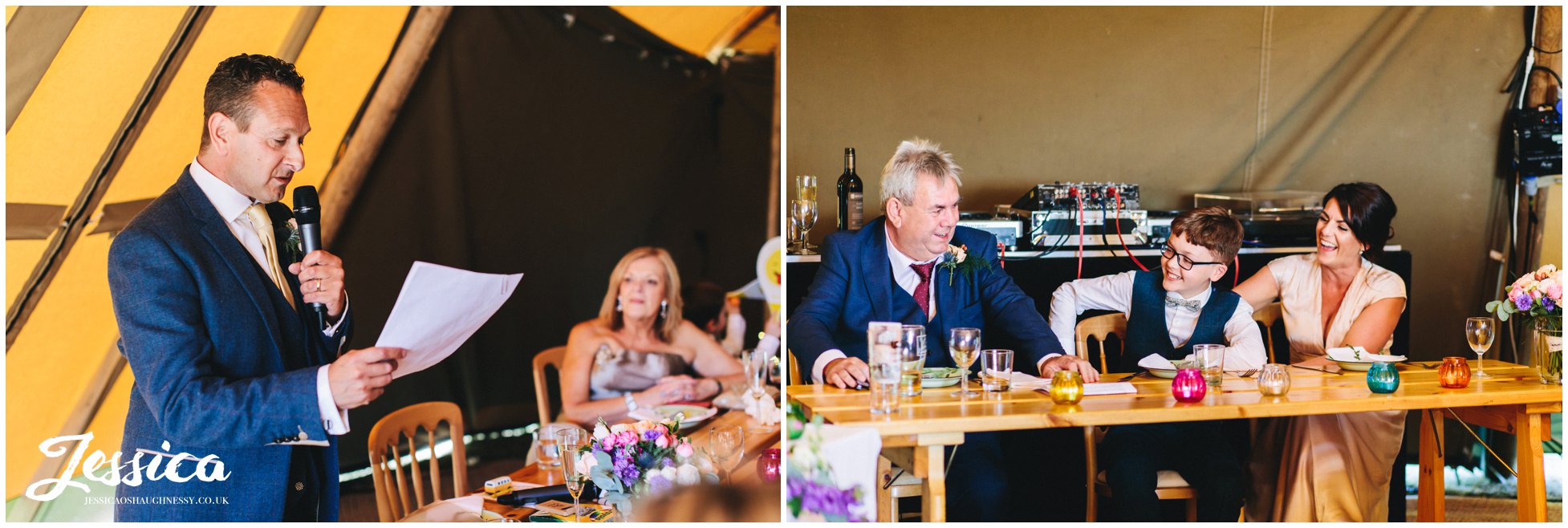 the best man gets the top table laughing
