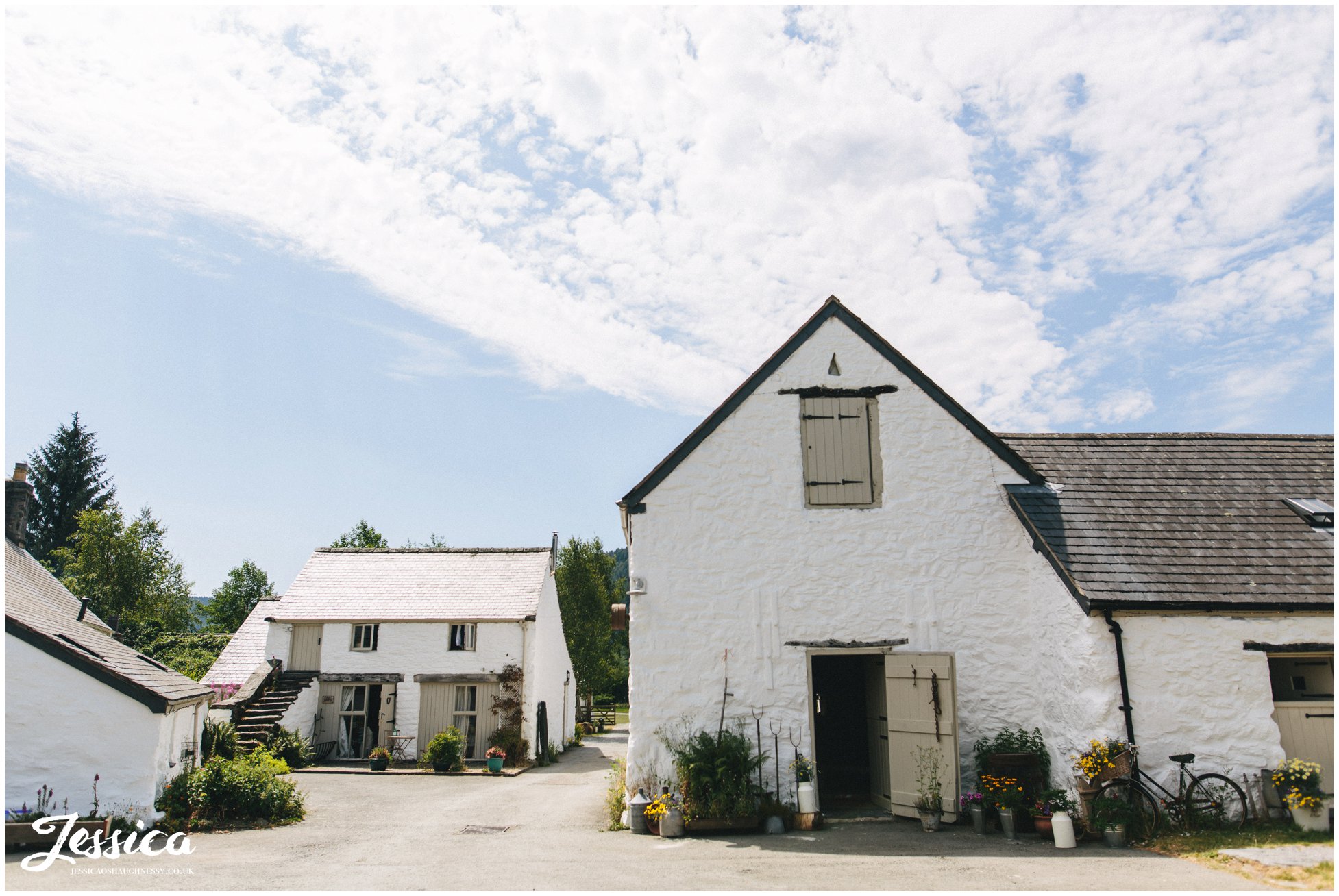 Haford Farm in north wales on a sunny day