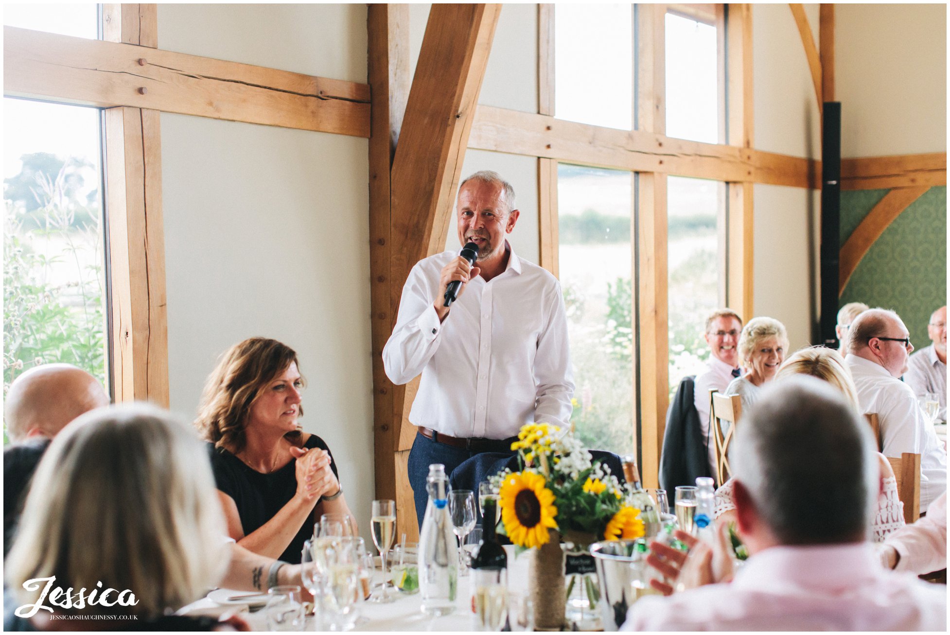 father of the bride gives his speech