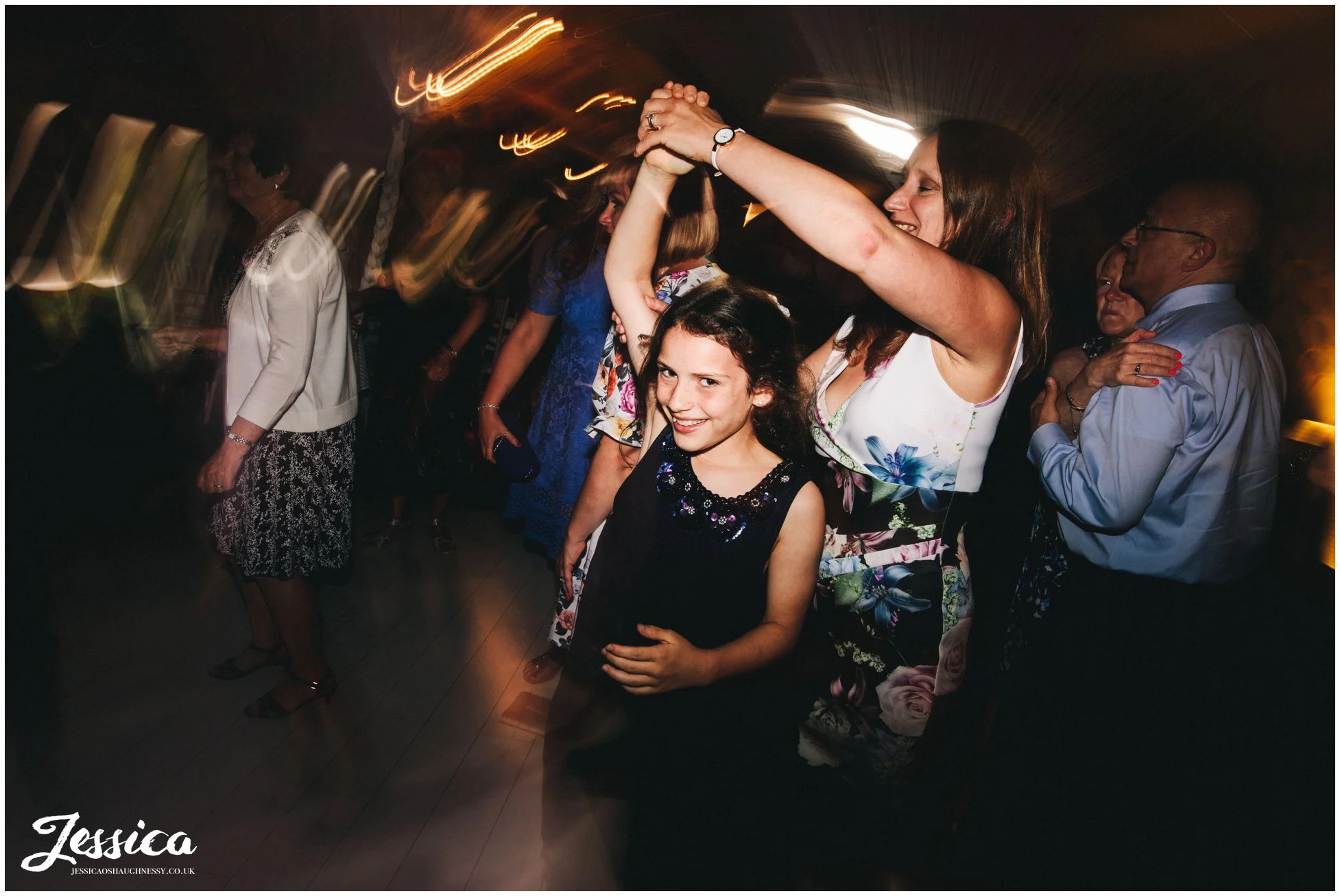 girl spins round on the dancefloor