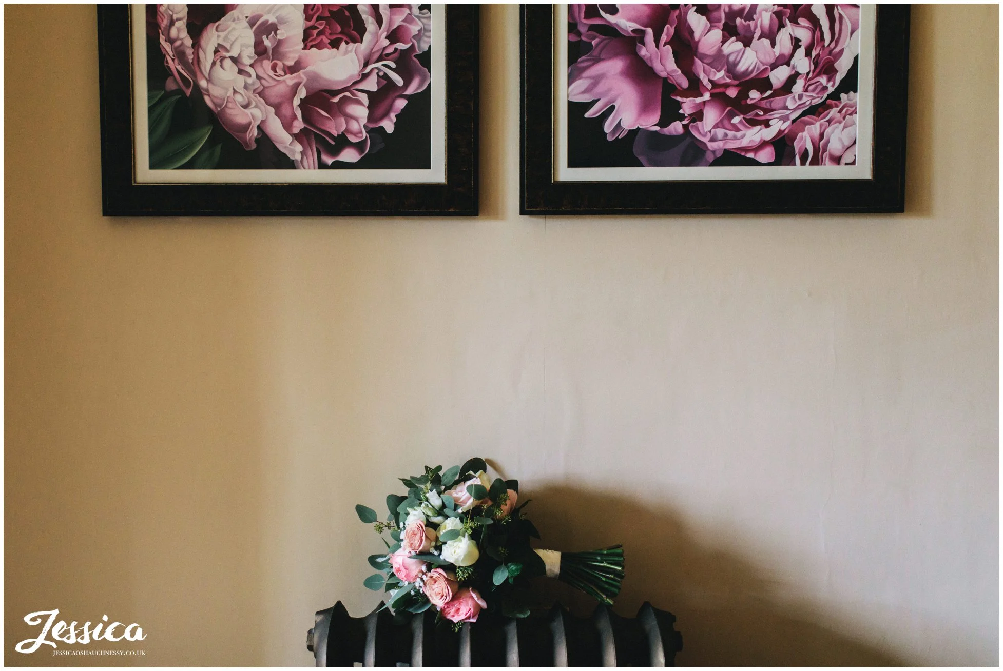 photograph of the brides bouquet