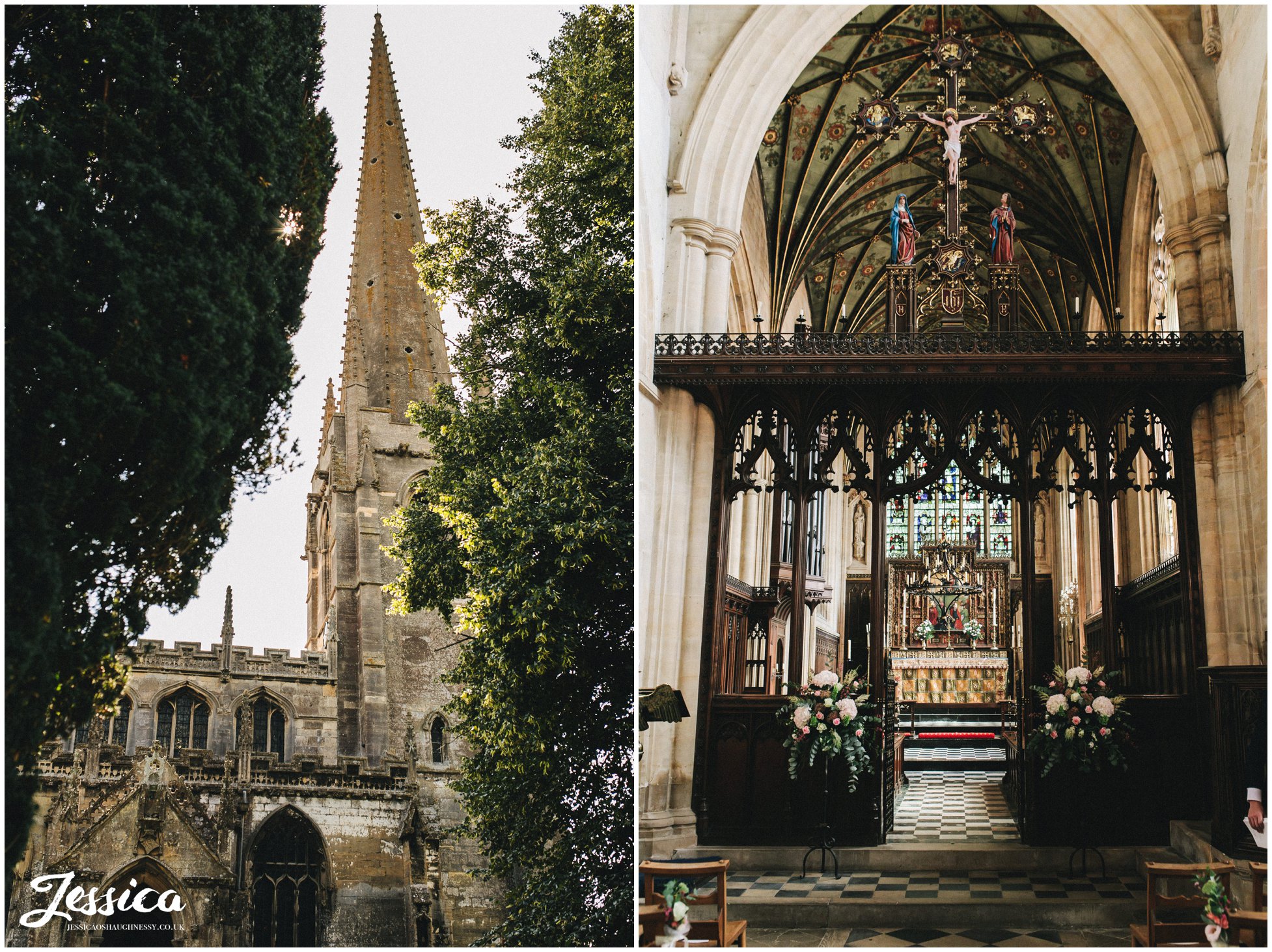 the nottinghamshire church from the outside & inside