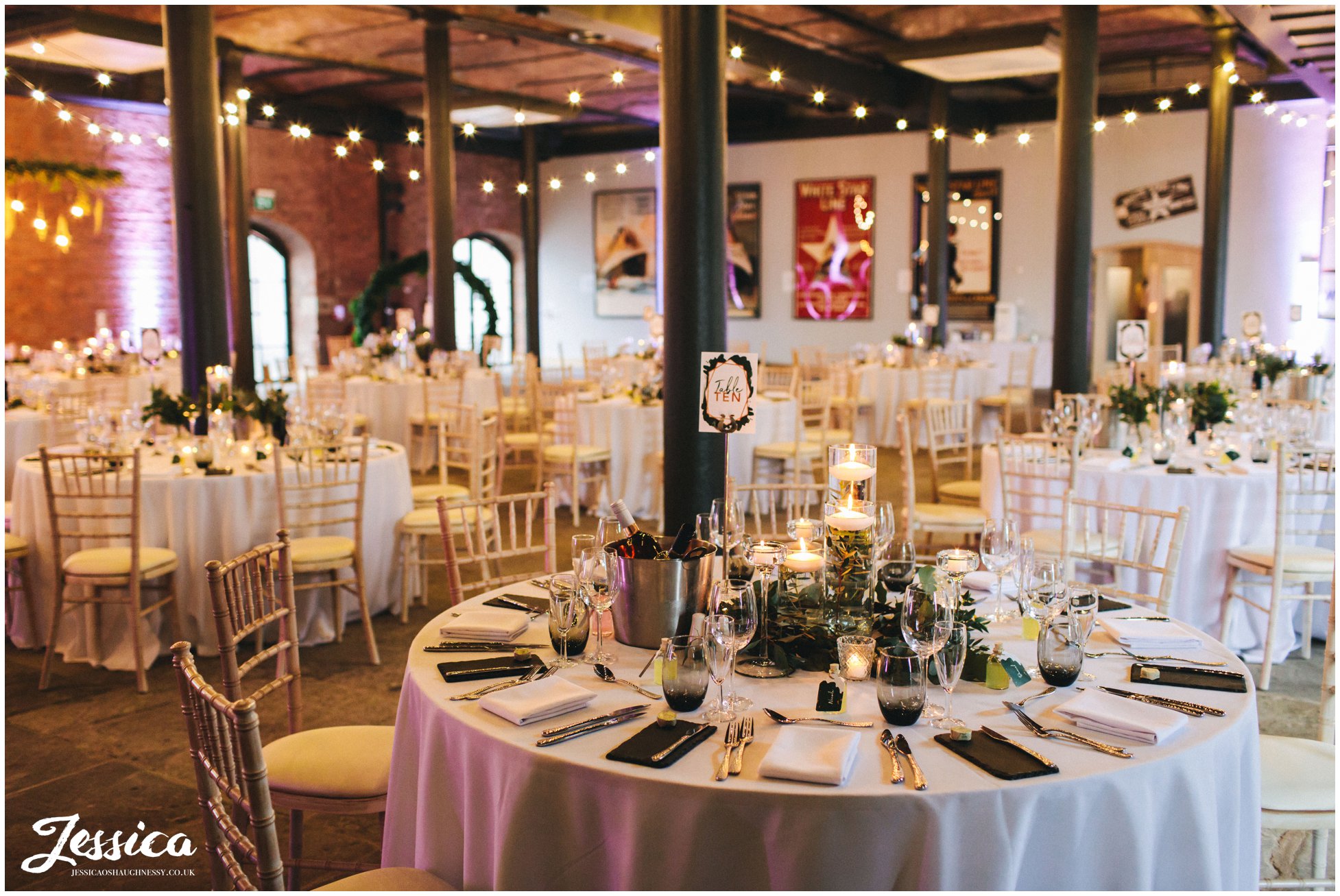 festoon lights &amp; foliage at titanic hotel liverpool