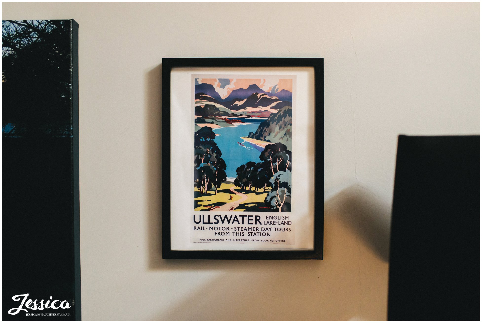 Ullswater prints decorate the boathouse