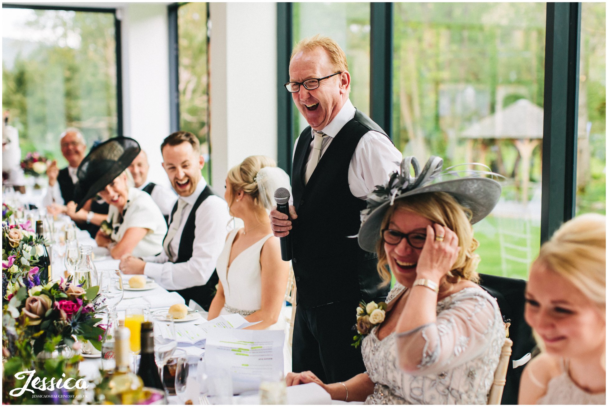 father of the bride gives his speech