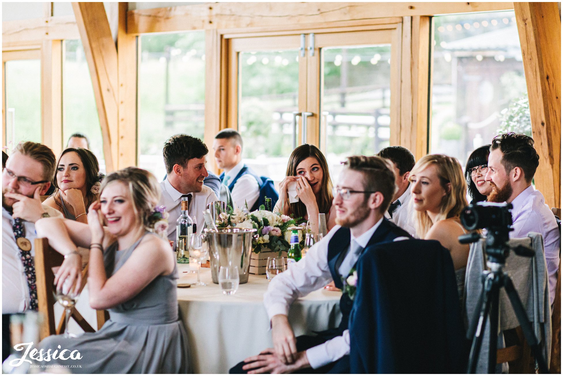 guest cries during the emotional speeches