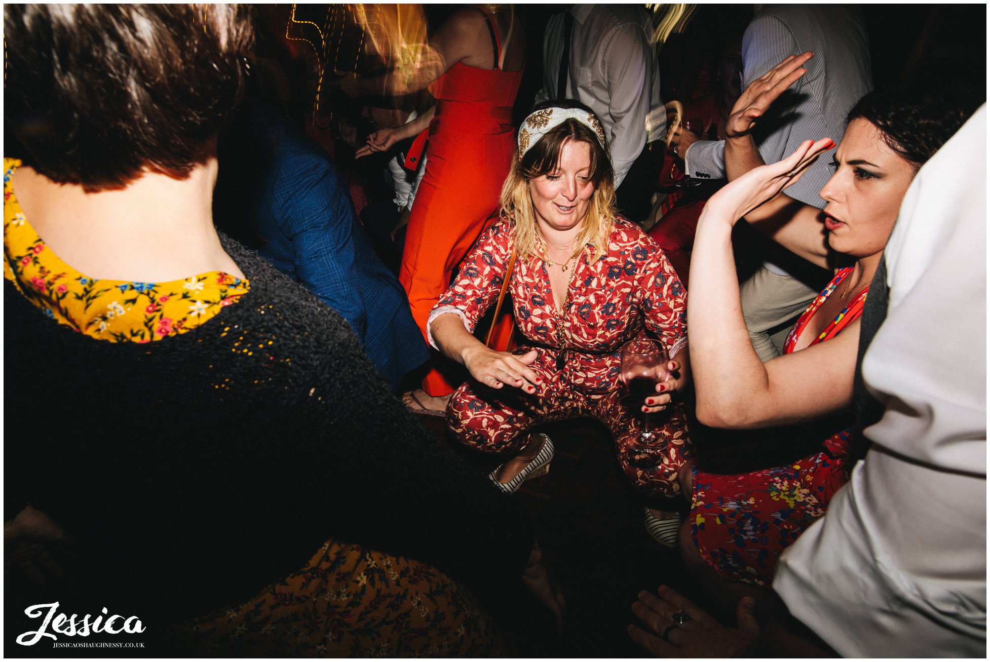 guests get low on the dancefloor