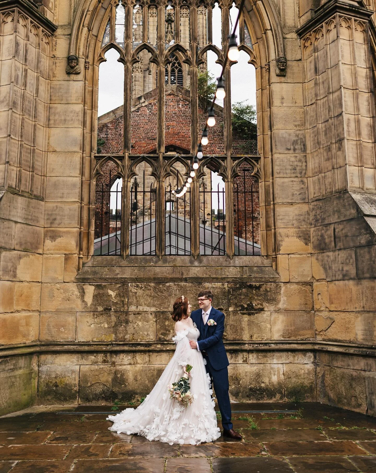 E&amp;K tired the knot at the incredible @bombedoutchurchliverpool - a venue I&rsquo;ve been dying to work at ever since I started photographing weddings in 2014! 💒