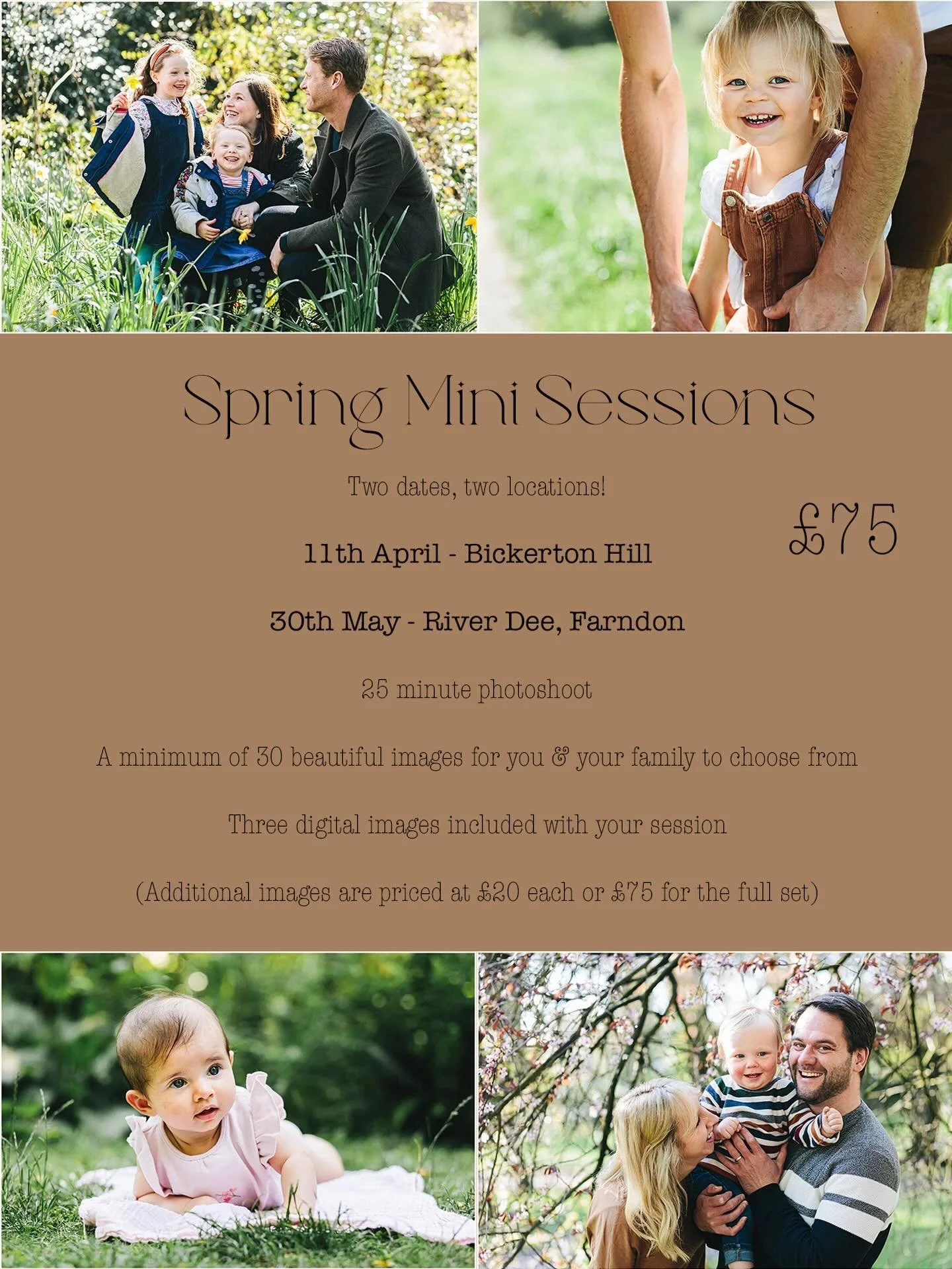 Now booking my Spring mini sessions! Some slots have been taken already by those on my early mailing list but plenty of space available 🌿🌸
