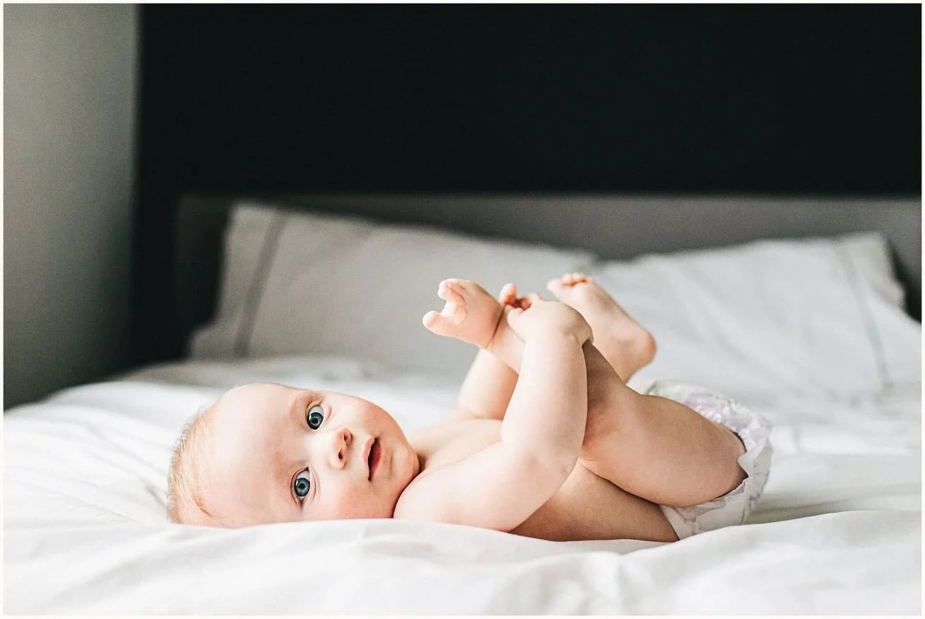 If you don&rsquo;t get round to booking in for a shoot in the first couple of weeks after your baby arrives, don&rsquo;t worry! Whilst capturing the newborn phase is so precious, those smiles, leg rolls and big alert eyes is also a stage not to miss 