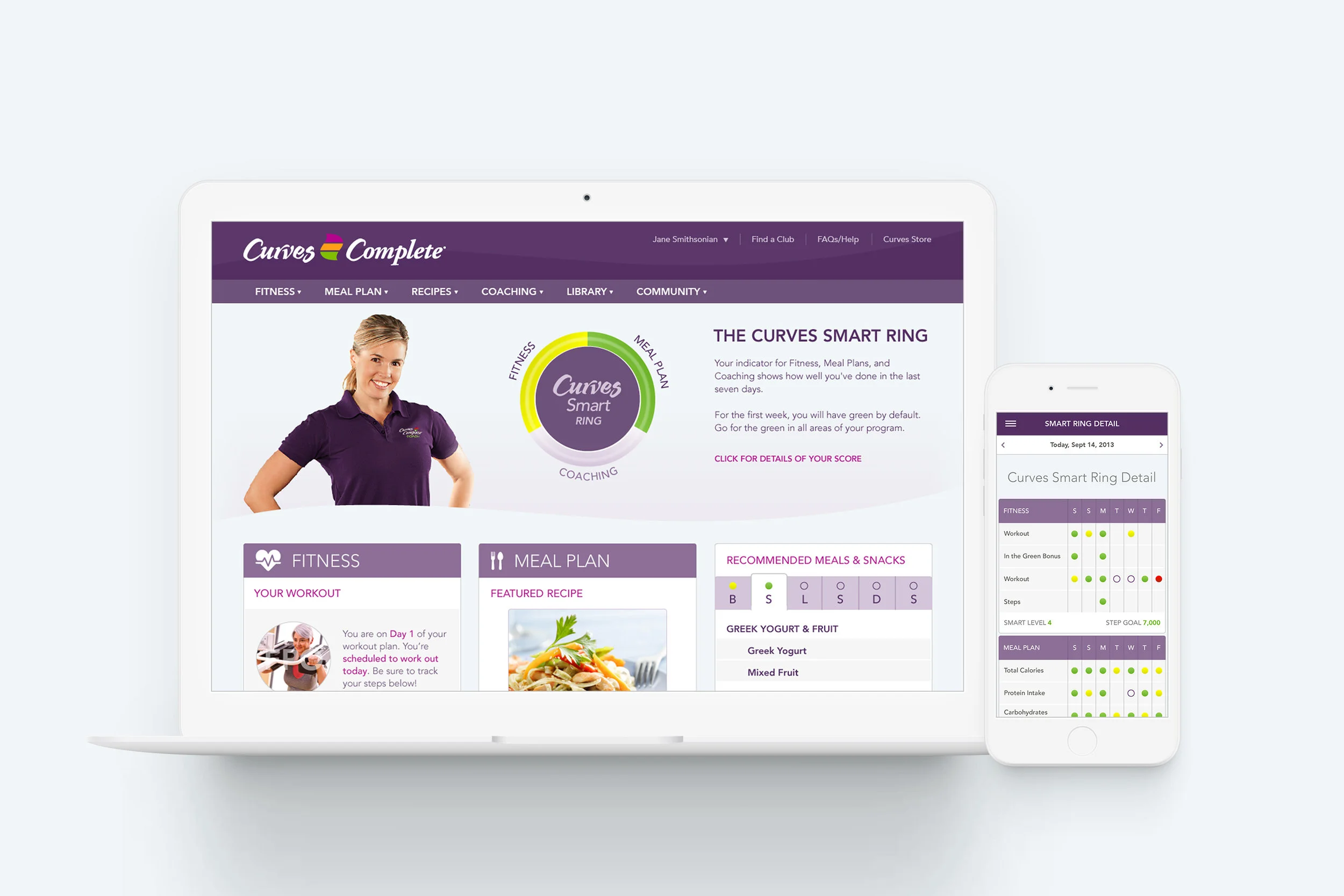 Custom Client Management for Curves, weight loss gyms for women.