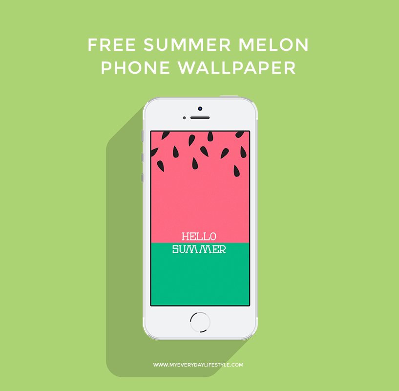 Click here to download the Summer Melon Phone Wallpaper. (iPhone Only). Here is a Red Summer Melon version as well. Email me if you want a different size.