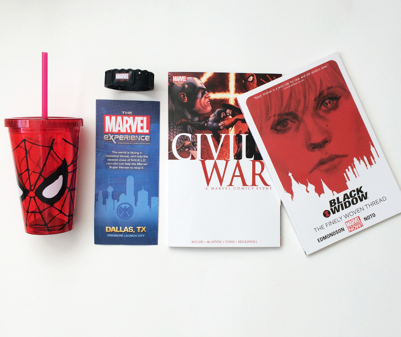 Some of the swag from the experience. 