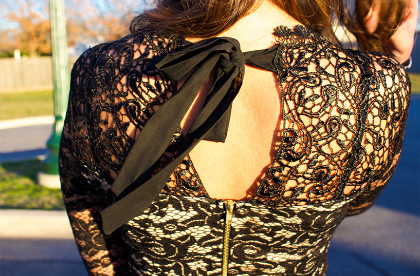 Back of the dress.