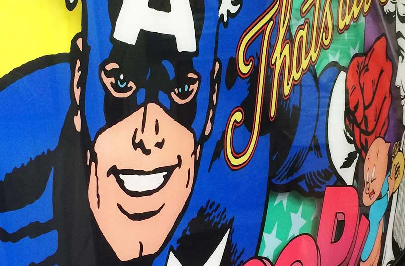 Spotted my favorite Avenger, Captain America by Rick Abrams.