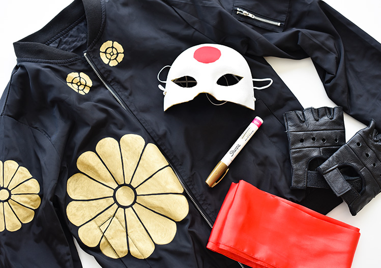Talented artist Kimi Nguyen's custom artwork helped add the details to the jacket and pants. 