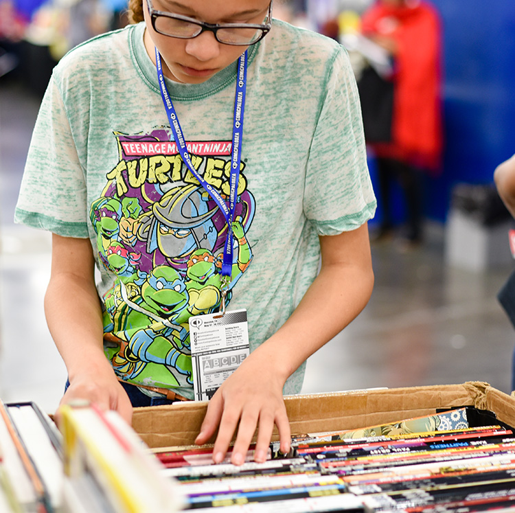 She loves her comic books. 