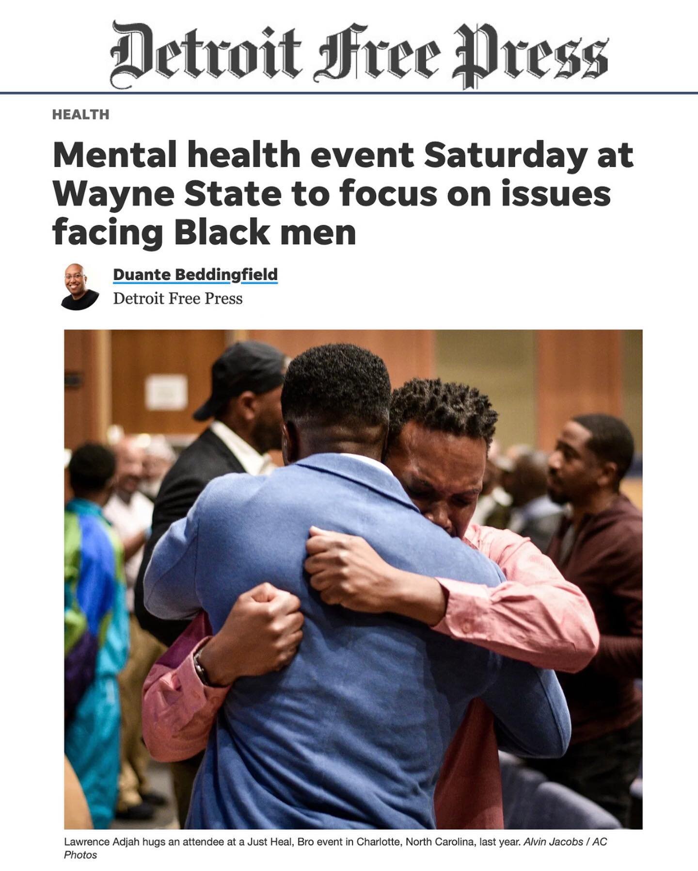 God&rsquo;s Work &bull; Special Gratitude to @dbfreepress of 🗞️ @detroitfreepress

And as always, thank God. It&rsquo;s time.

Grateful to have this conversation alongside my brother @joeltudman - a gift to me and the world

@justhealbro Detroit 🙌?