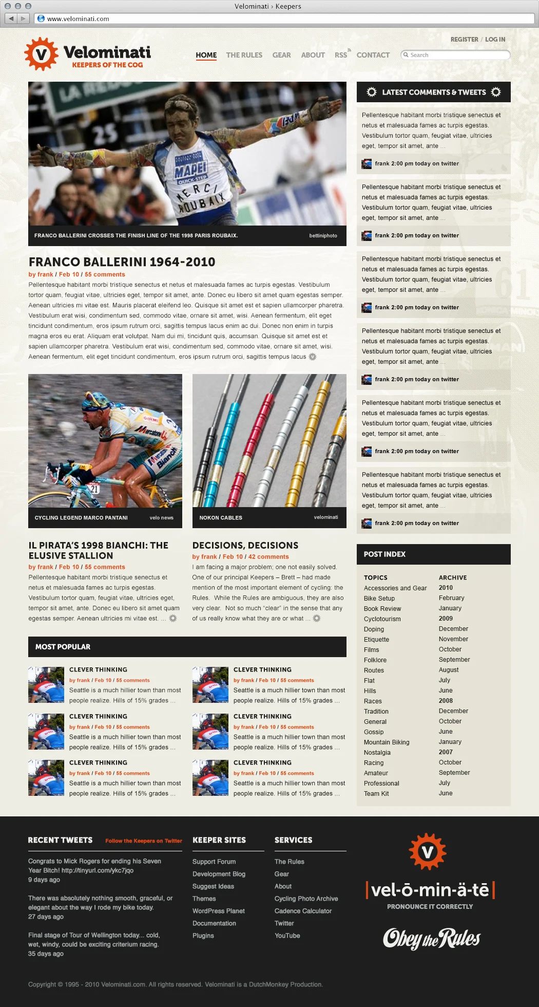 Website Homepage