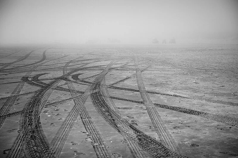 in a fog
