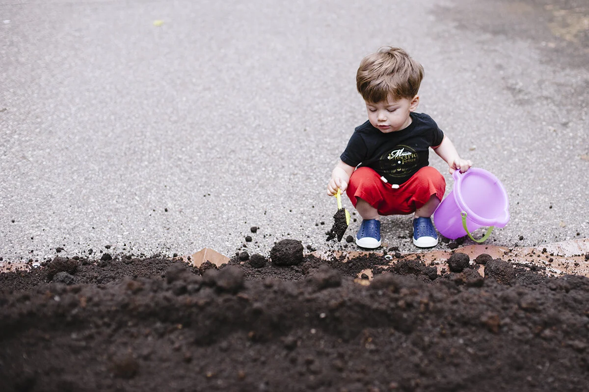 monday at the madhouse ~ playing in the dirt