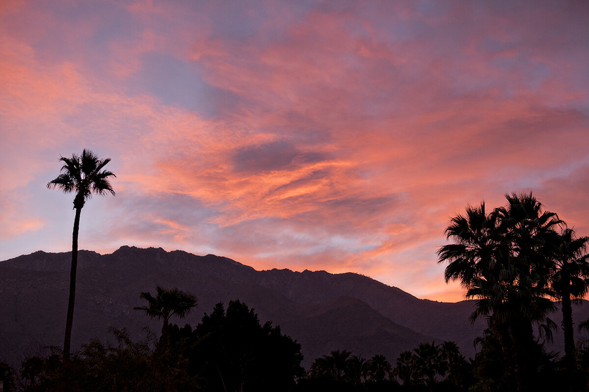 sunsets in the desert