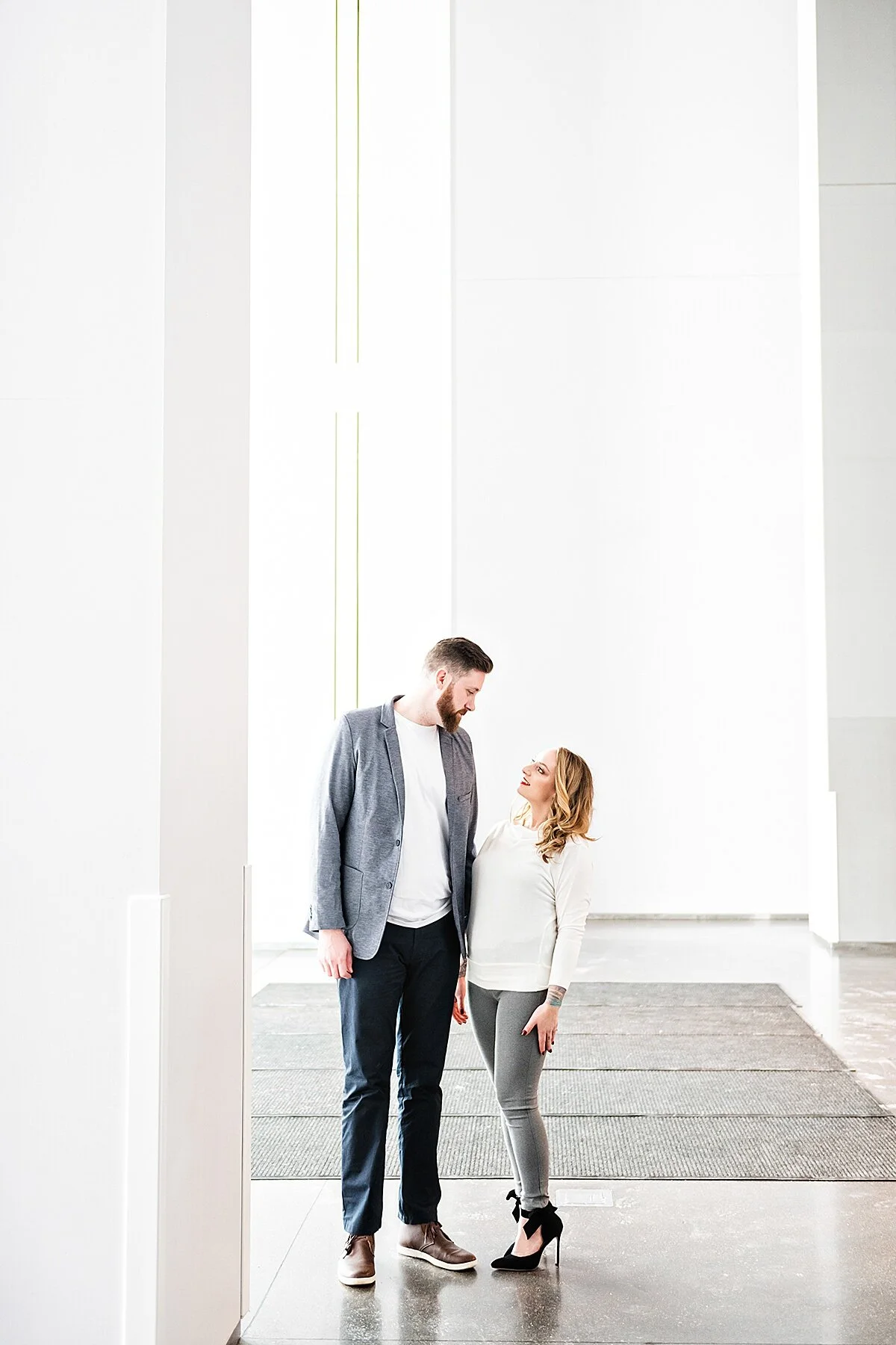an engagement by the river