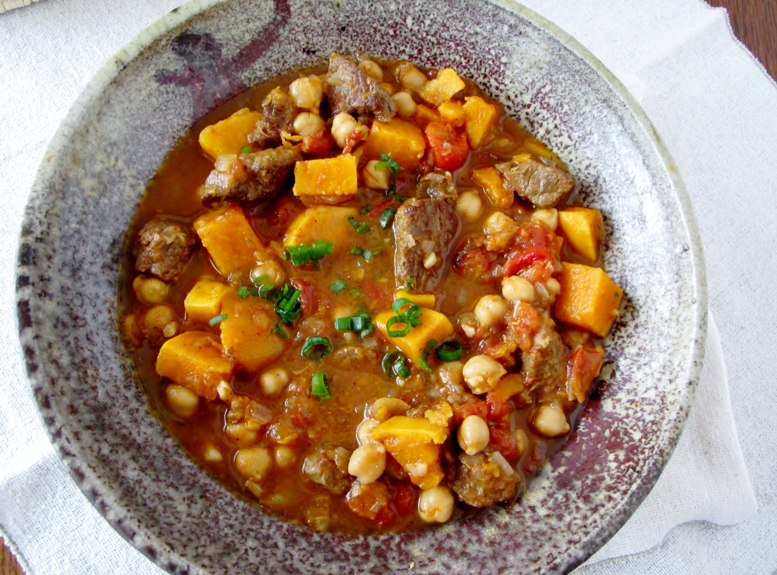 savory sunday // moroccan beef and sweet potato stew