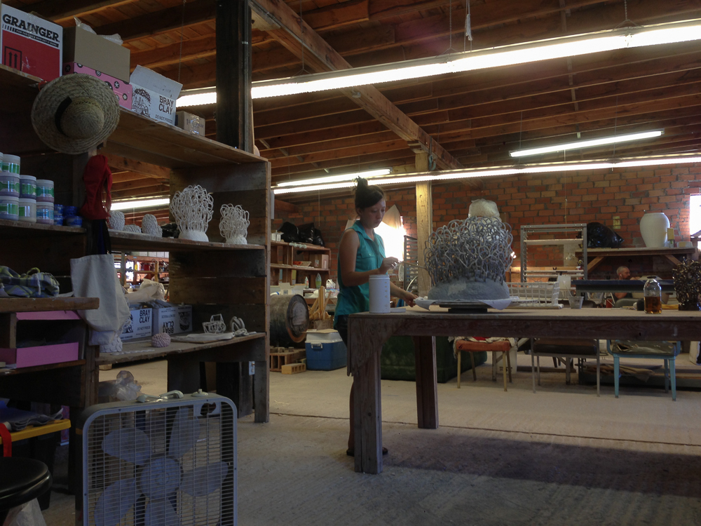 Linda made some fantastic things, and it was nice just to sit back at a distance and have the time to watch her work. 