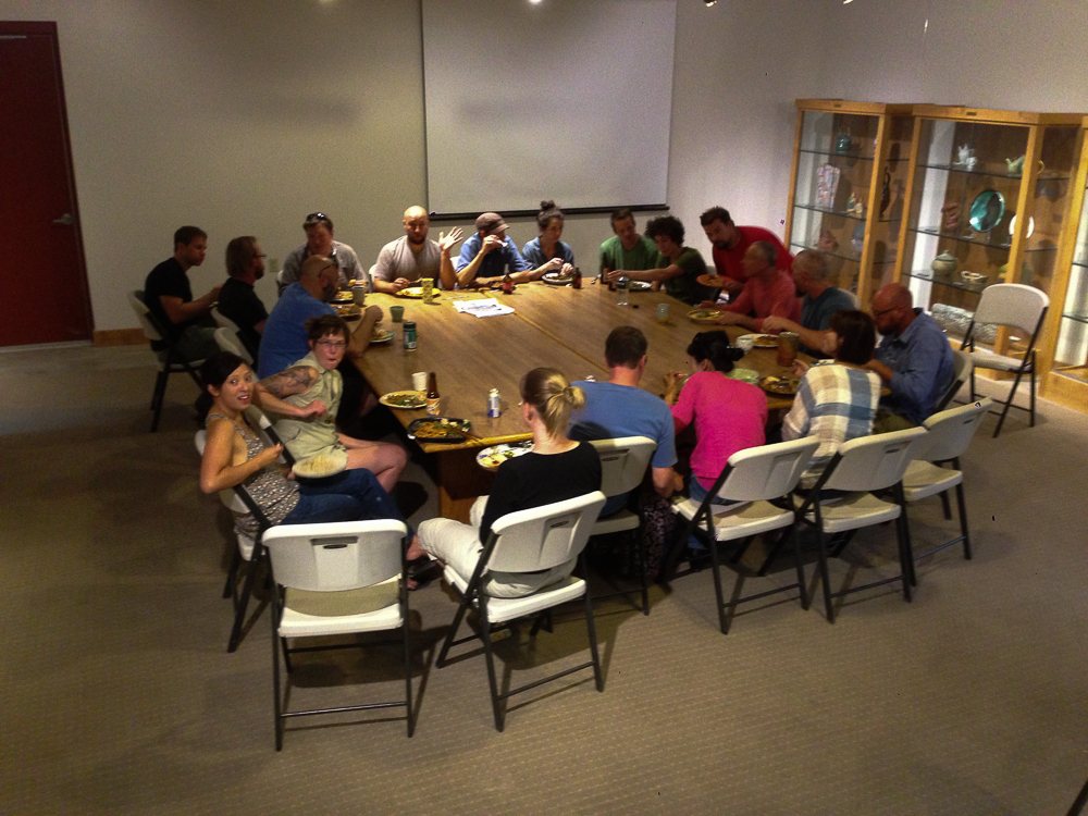 Have I mentioned the meals? What happens when you get 20 or more artists together? Well, they cook, and eat, and enjoy many meals together. Some of the best meals I've had have been at the Bray.