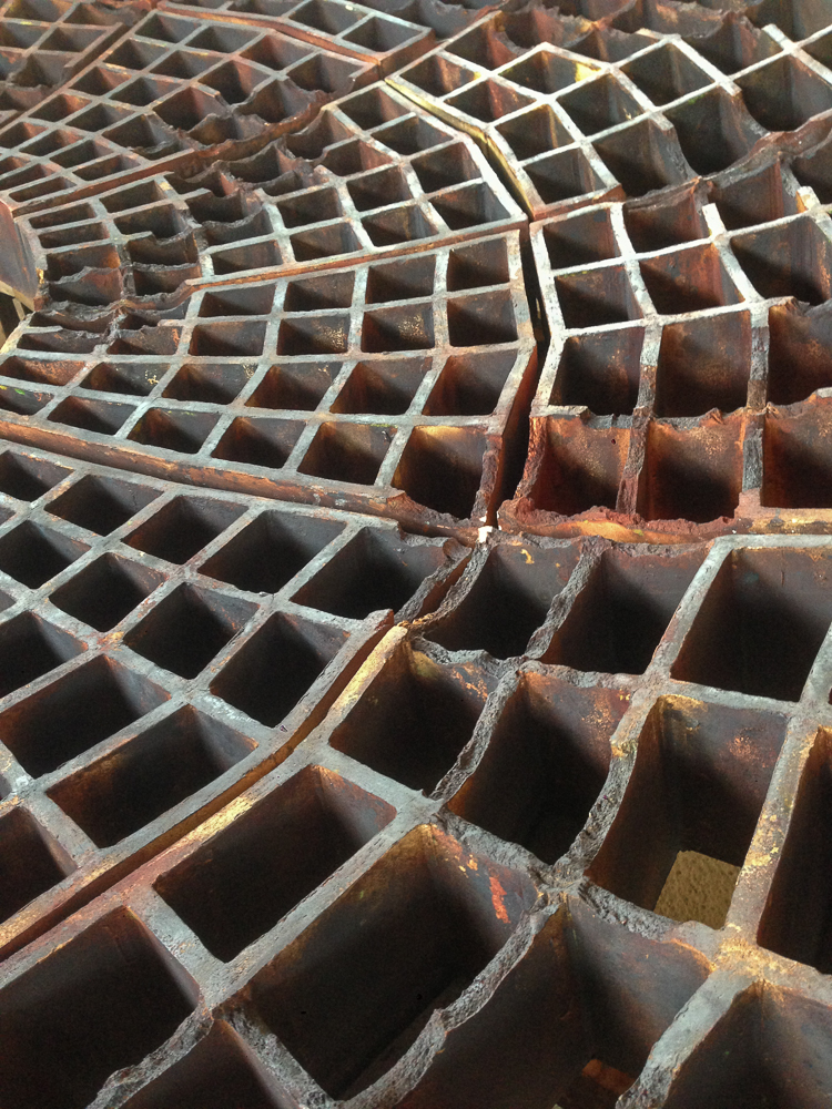 Here's a detail of one of Peter Johnson's massive pieces.