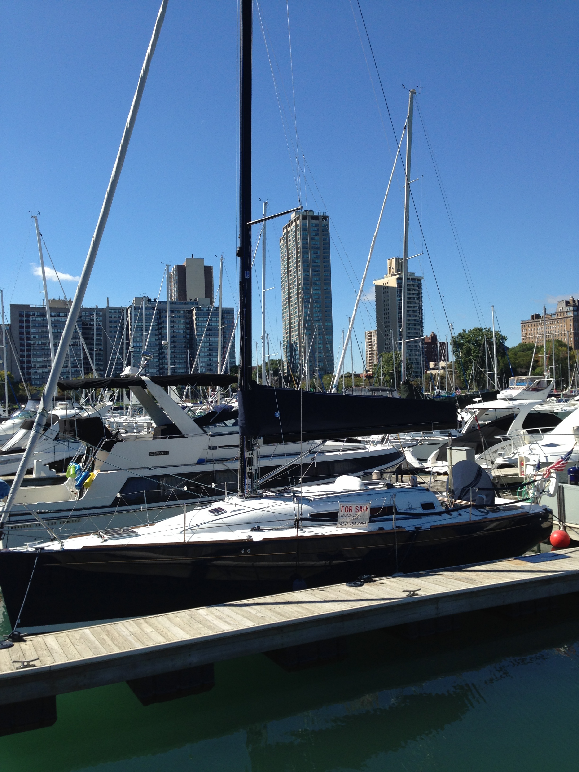 I used to walk by this boat everyday in Belmont Harbor in Chicago. I loved it so much but a bit out of my price range. Someday though!! 
