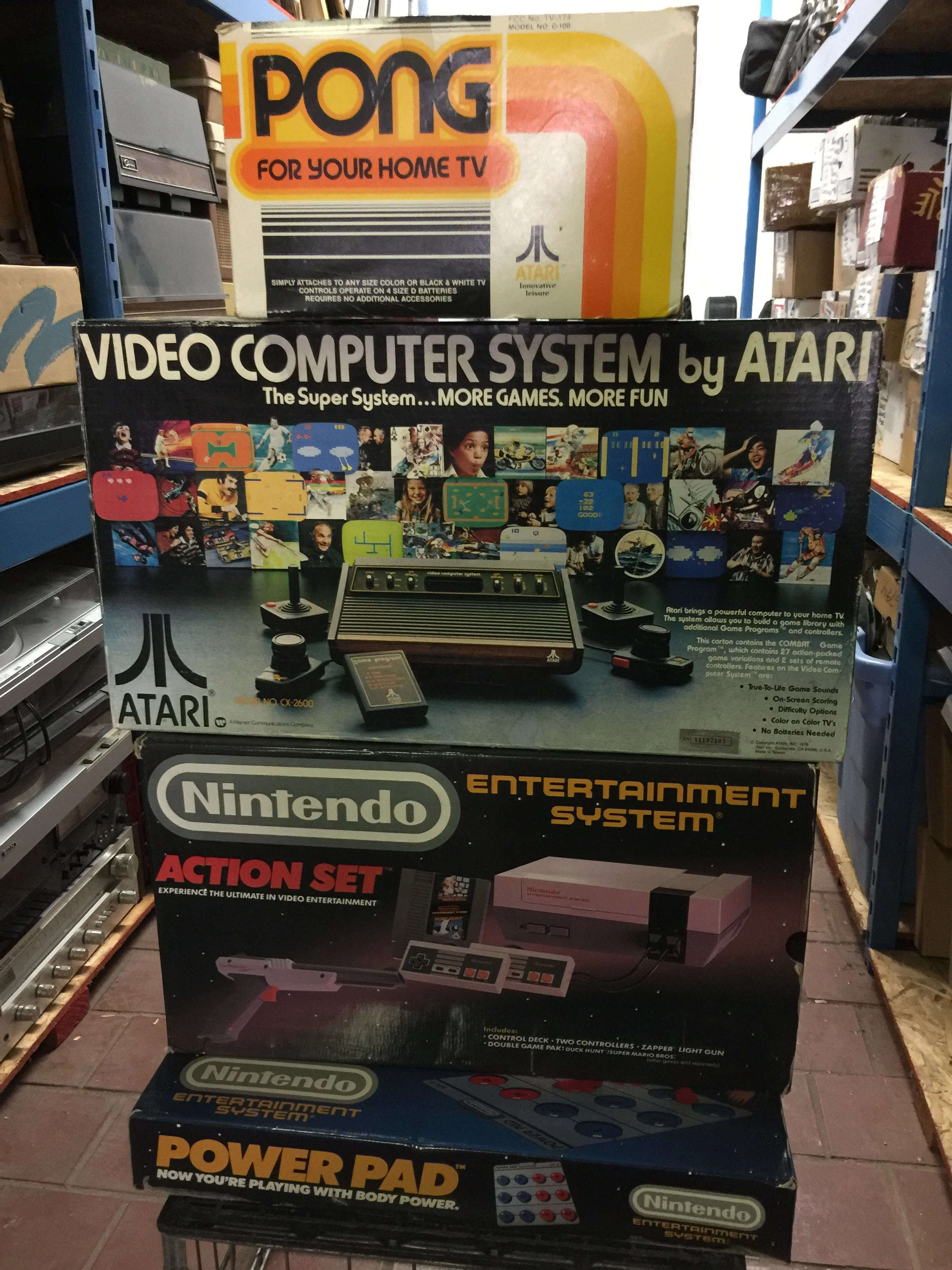 Original Nintendo and Atari Game Systems