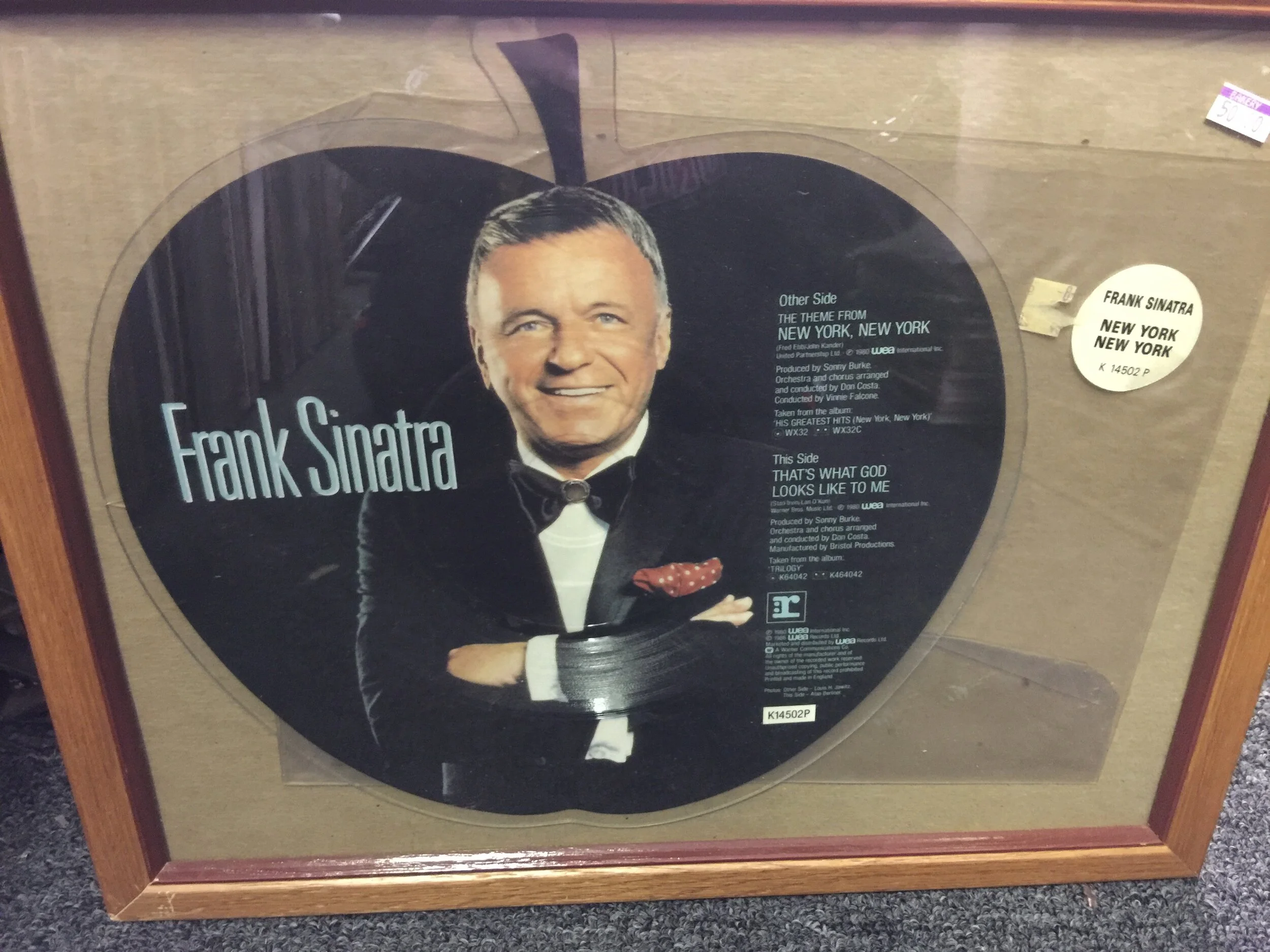 Frank Sinatra Apple-Shaped Picture Disk