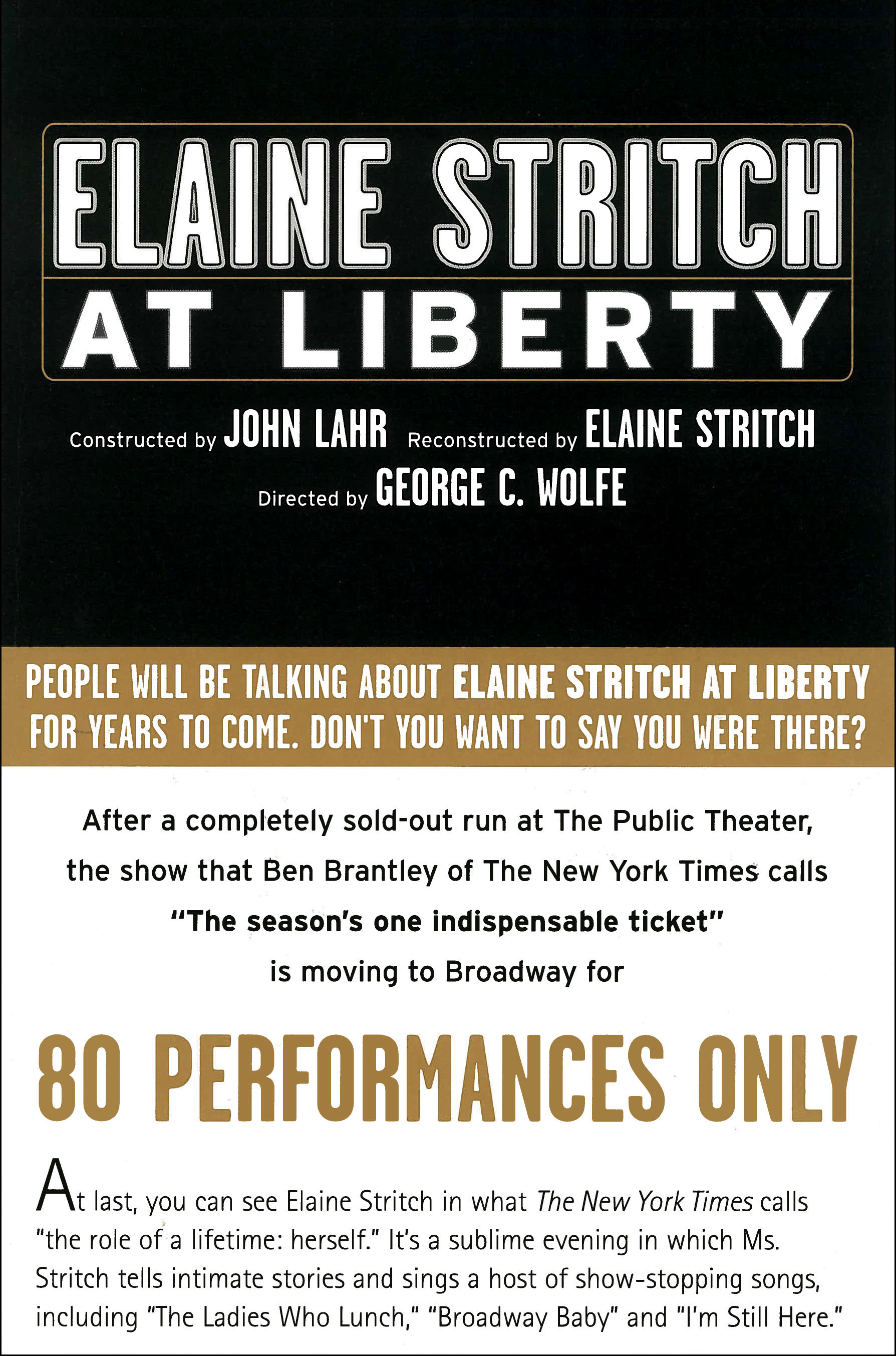 Elaine Stritch At Liberty