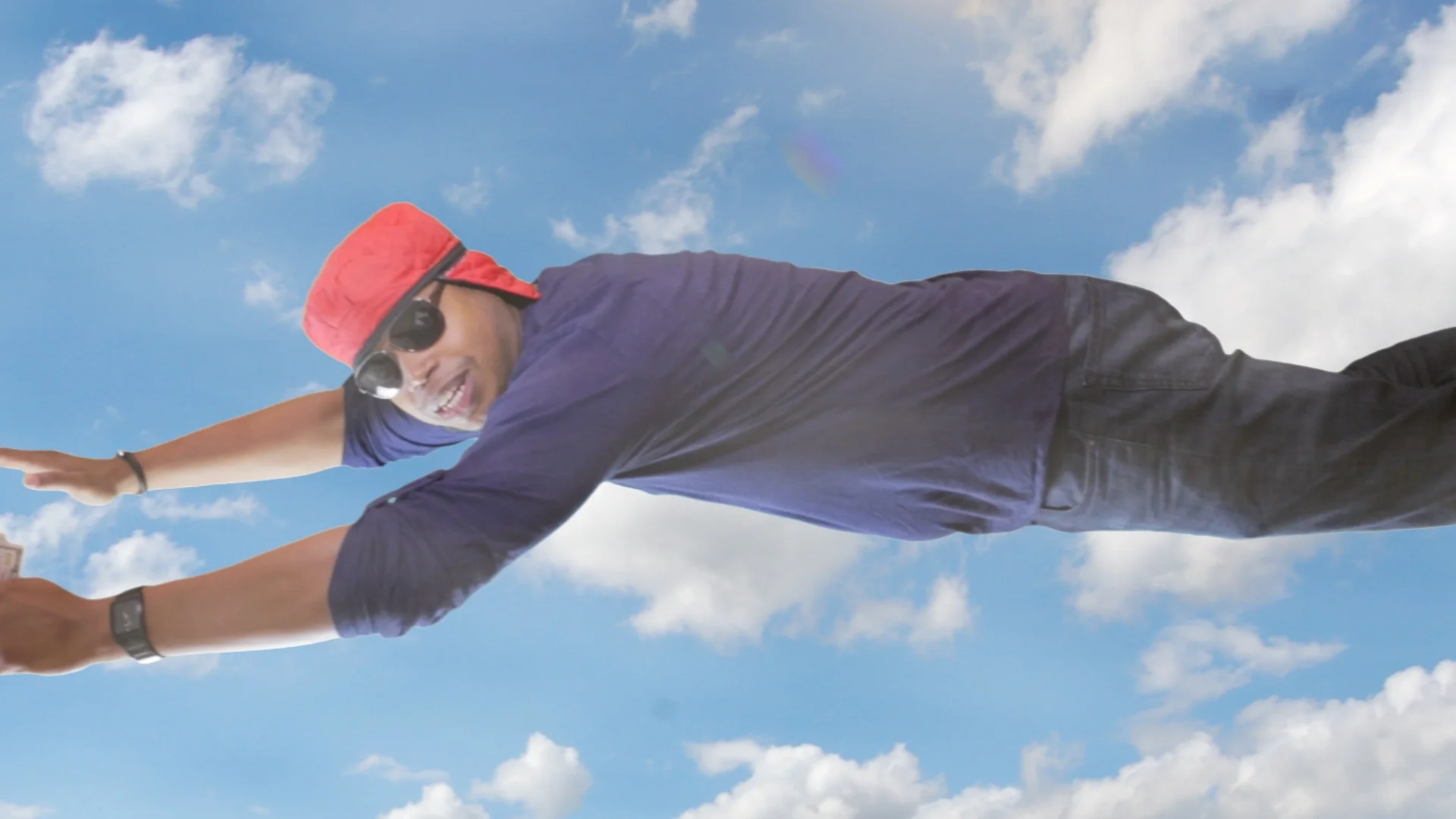 Eric Felix flying.