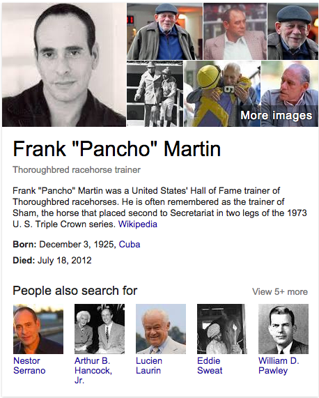 Okay at least there's a few pics of Pancho there.