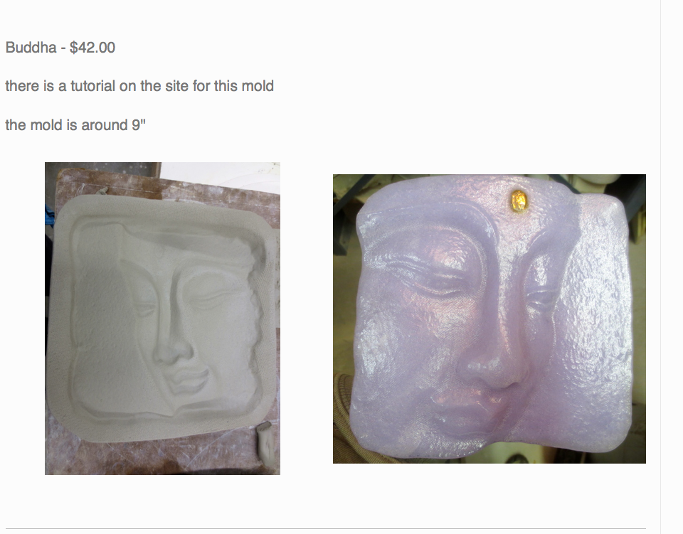 Buddha Molds — Bonny Doon Fused Glass Tools