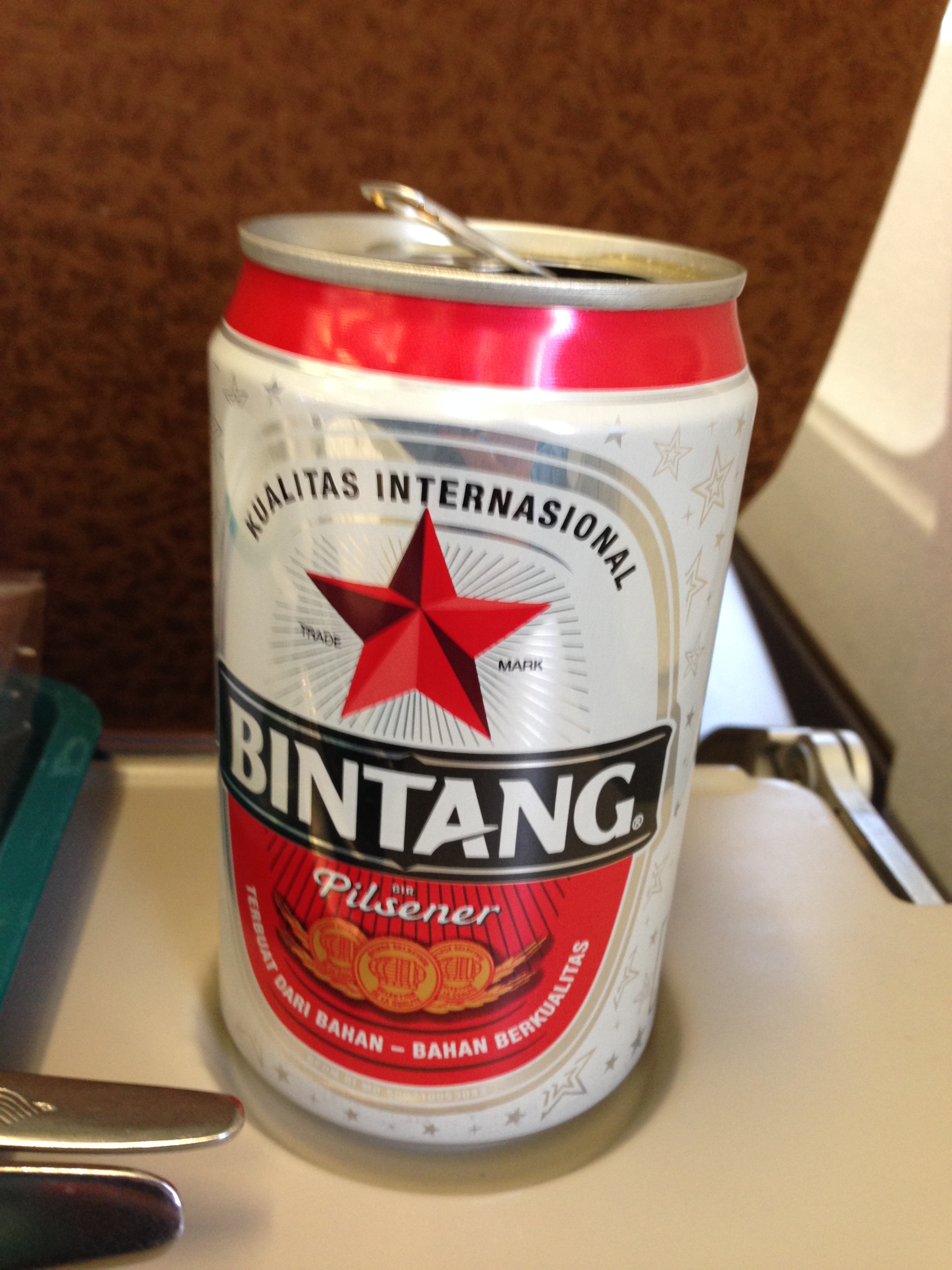 Beer comes with the meal, yes please!