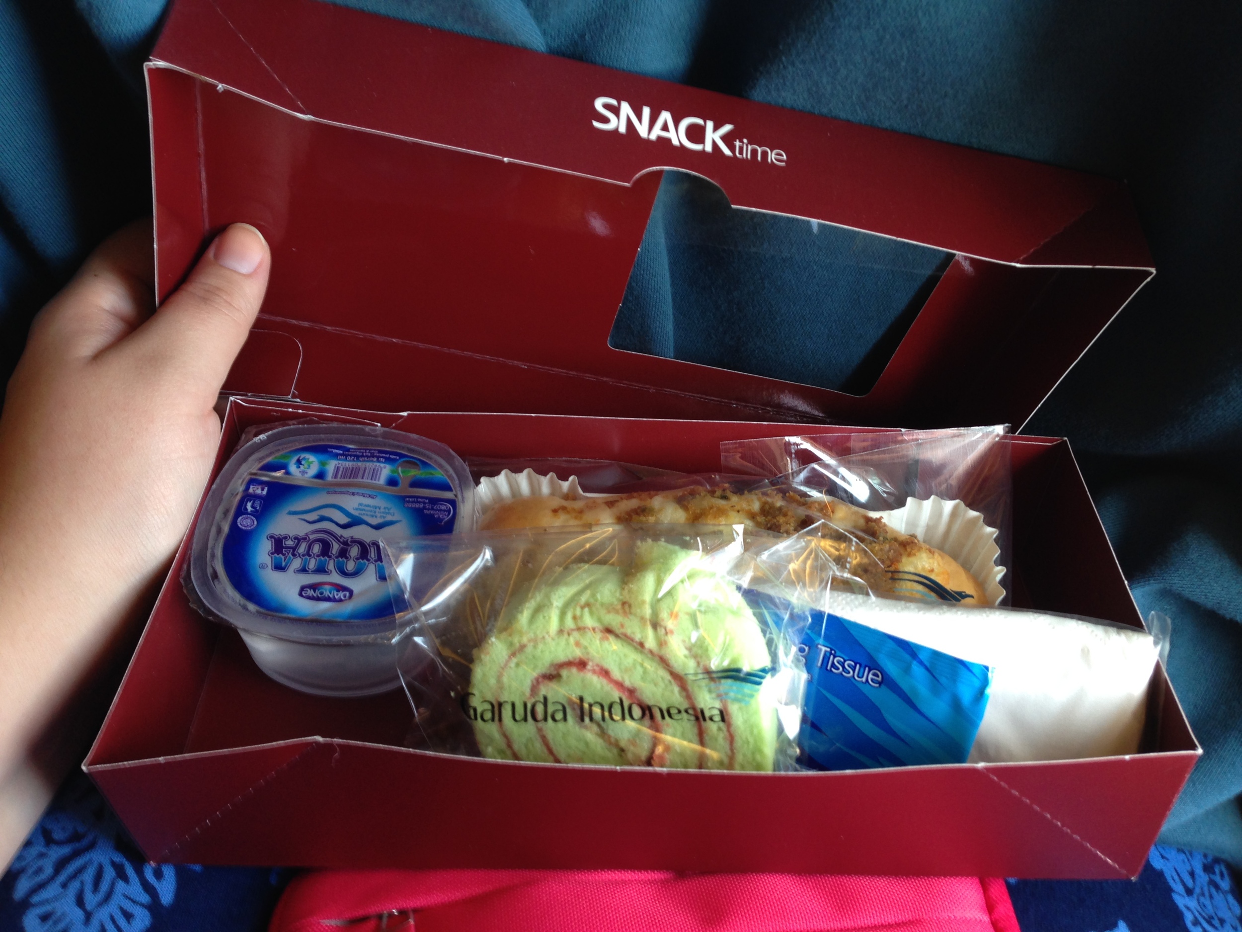 A snack box for a 30 minute flight!