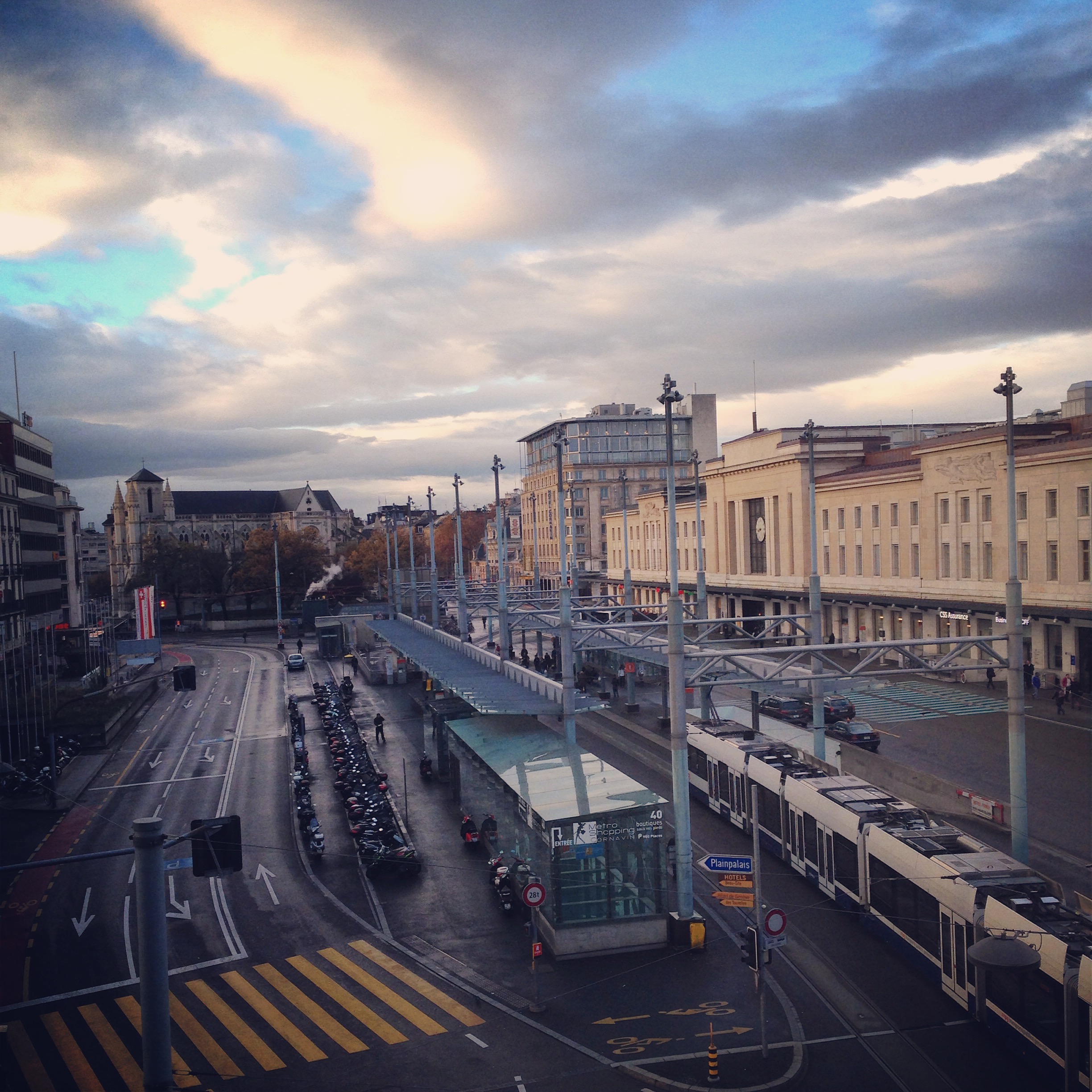 Geneva early in the morning, who knows what actually made it in my bag? 